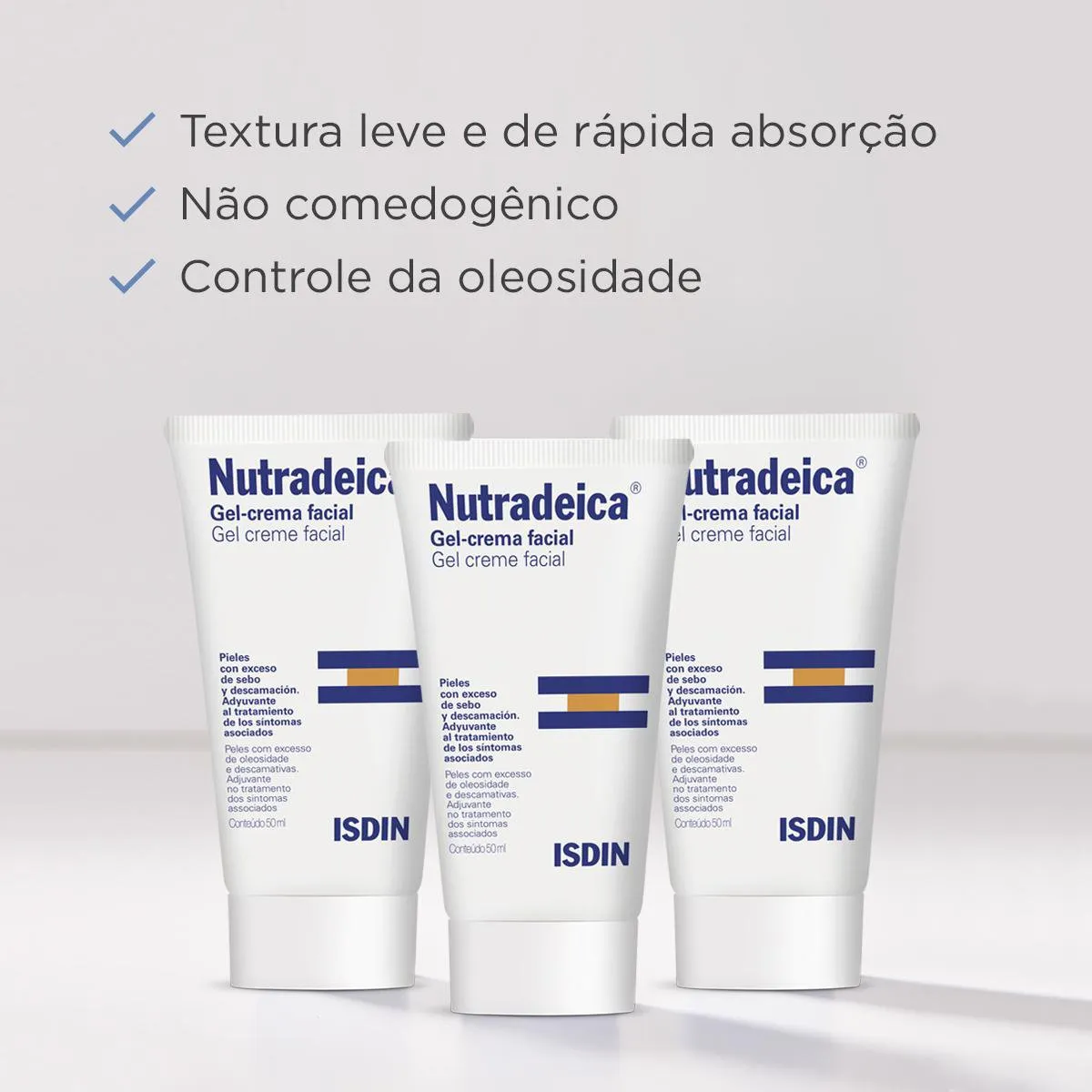 Gel Creme Facial Nutradeica Isdin para Pele Descamativa 50ml — foto 5