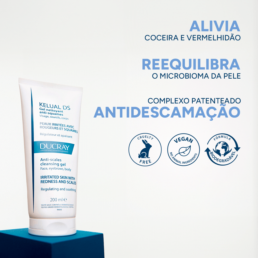 Gel de Limpeza Ducray Kelual DS Antidescamação 200ml — foto 4