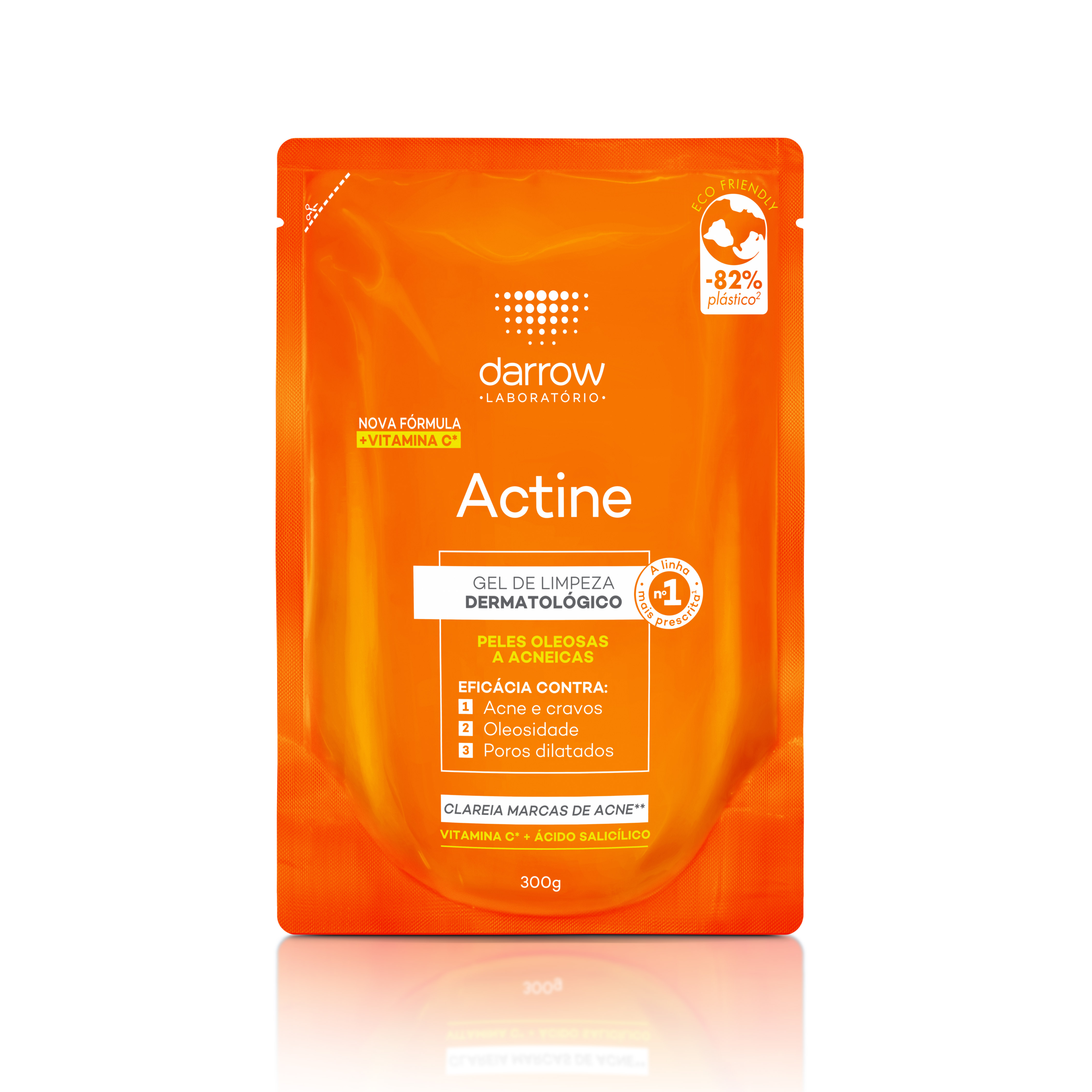 Gel de Limpeza Facial Actine com Vitamina C Refil 300g