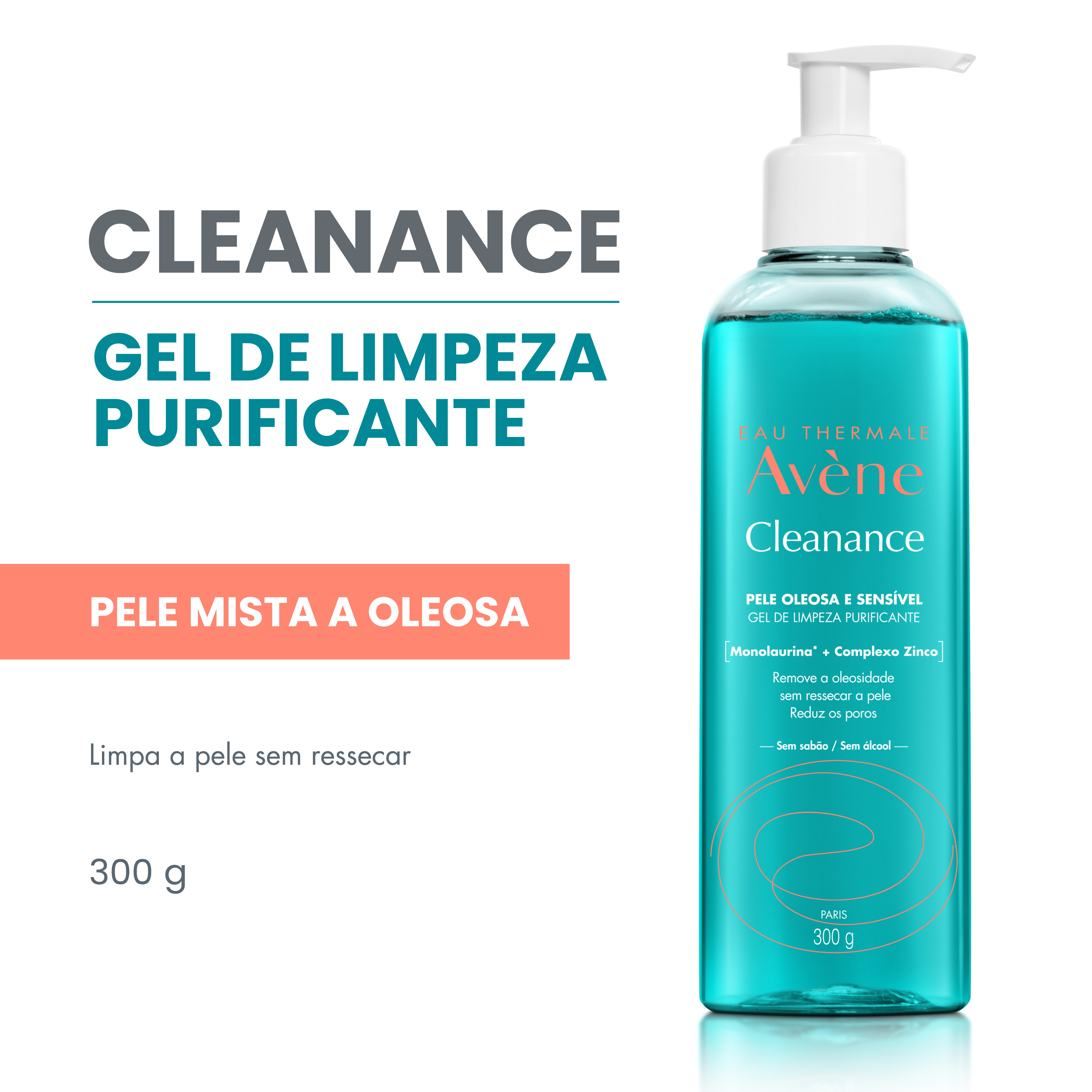 Gel de Limpeza Facial Avène Cleanance 300ml — foto 3