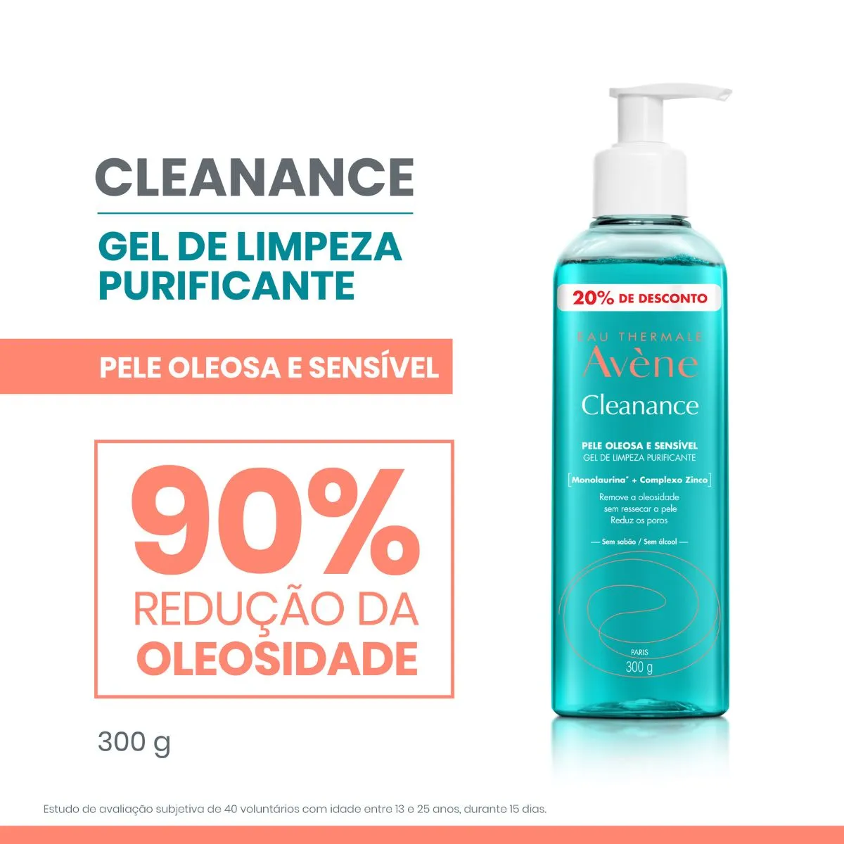 Gel de Limpeza Facial Avène Cleanance Purificante 300g — foto 2