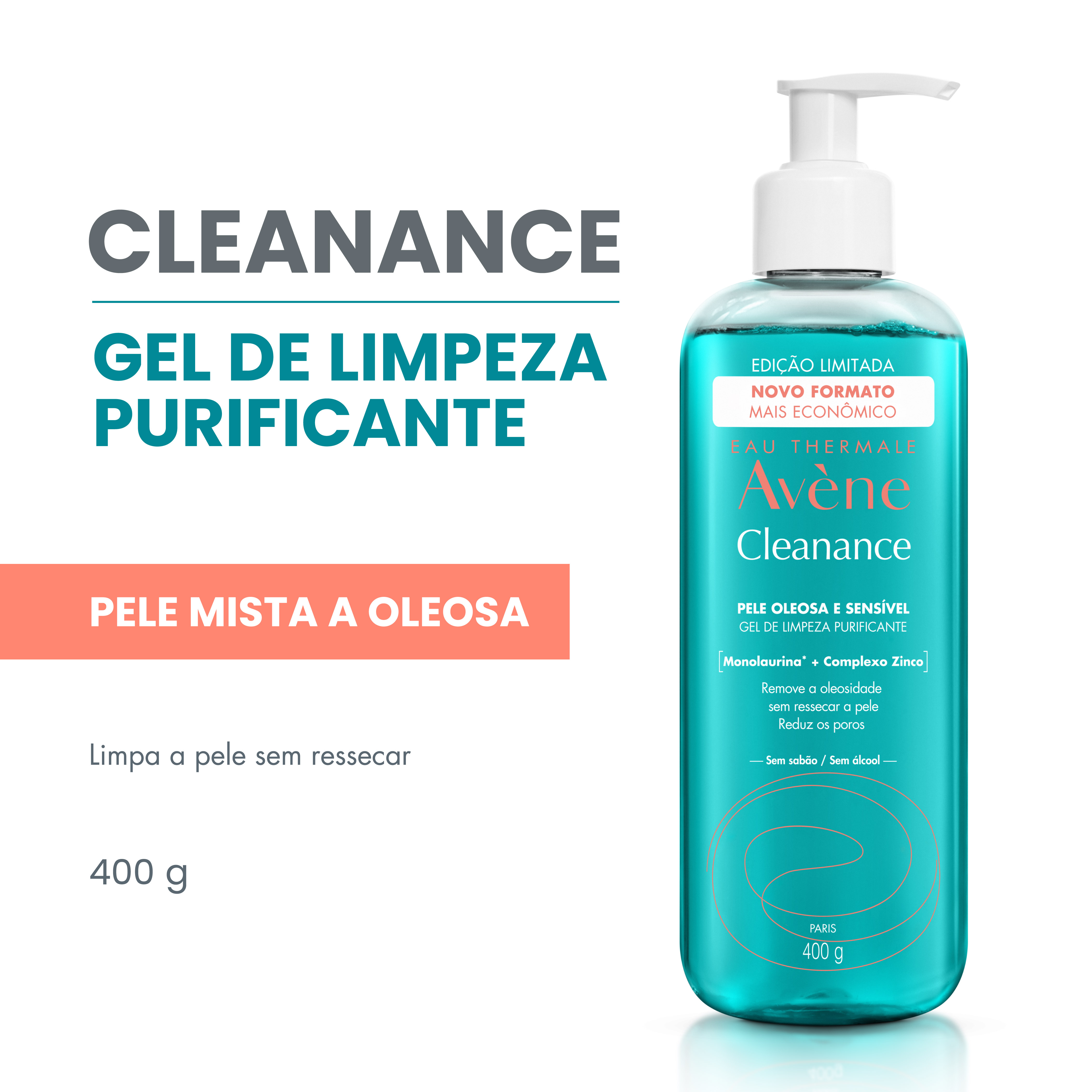 Gel de Limpeza Facial Avène Cleanance Purificante 400g — foto 3