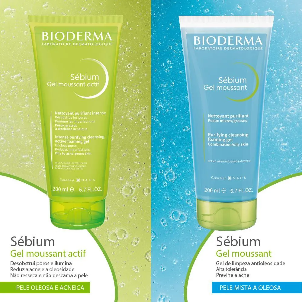 Gel de Limpeza Facial Bioderma Sébium Gel Moussant Antioleosidade 100ml — foto 4