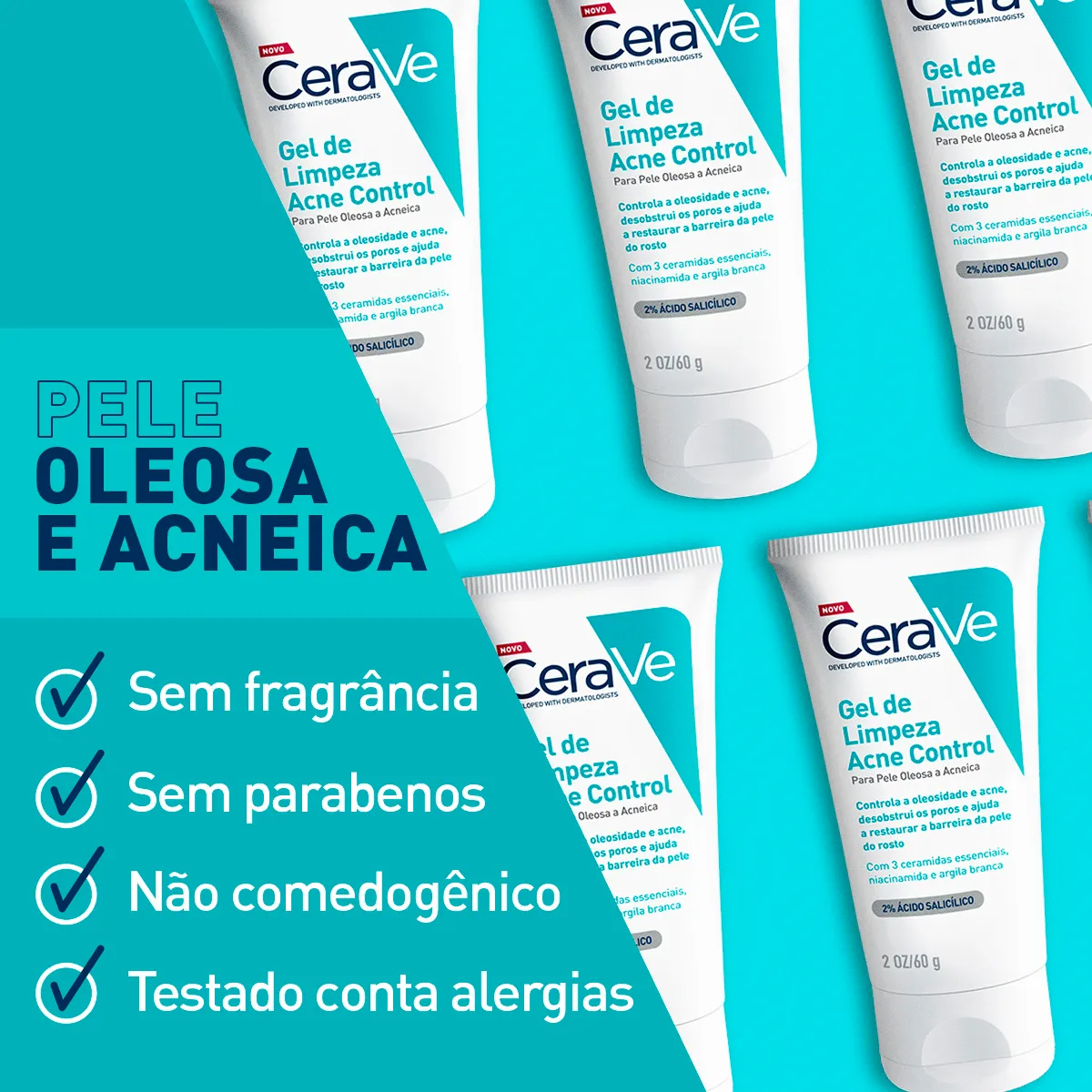 Gel de Limpeza Facial CeraVe Acne Control 227g — foto 6