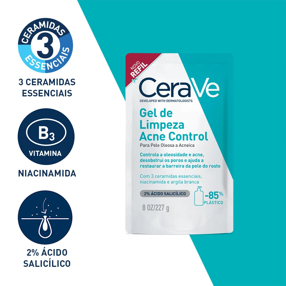 Gel de Limpeza Facial CeraVe Acne Control 227g — foto 7