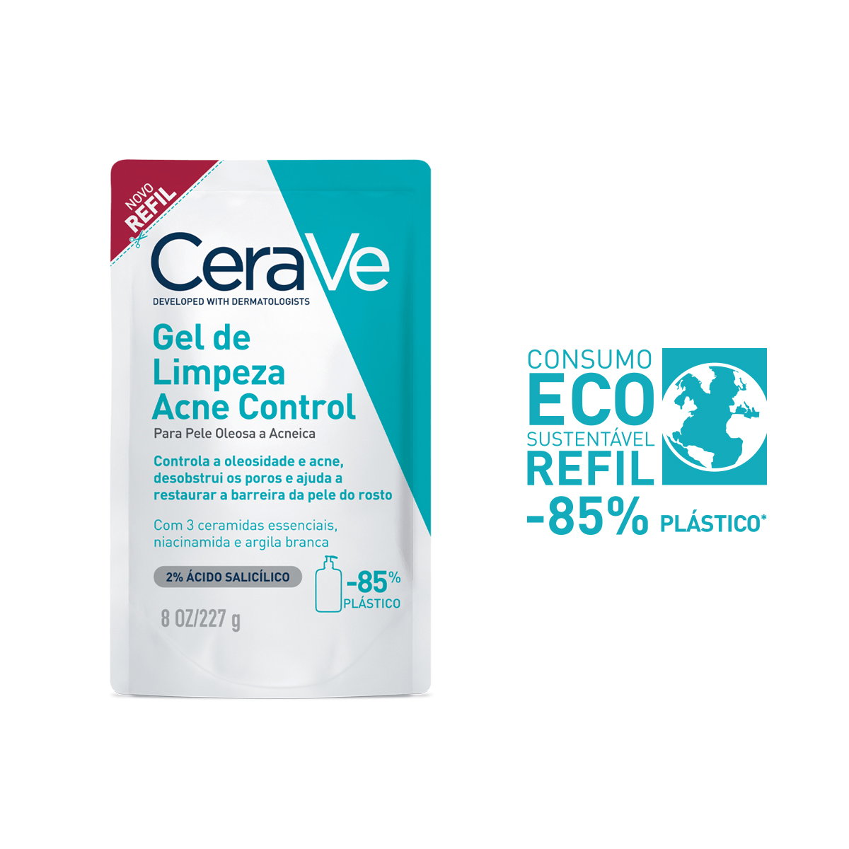 Gel de Limpeza Facial CeraVe Acne Control 227g — foto 4