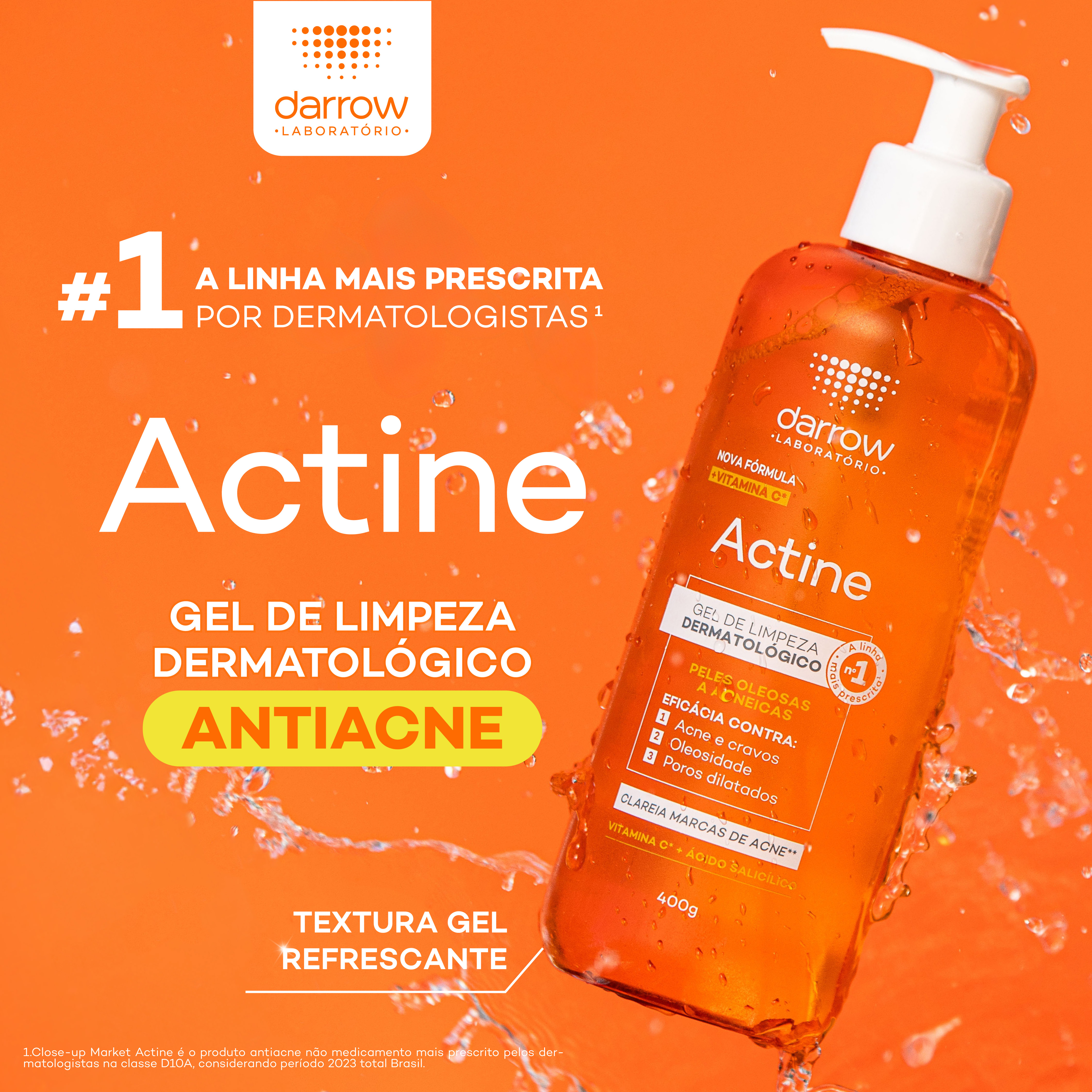 Gel de Limpeza Facial Darrow Actine Antioleosidade 60g — foto 4