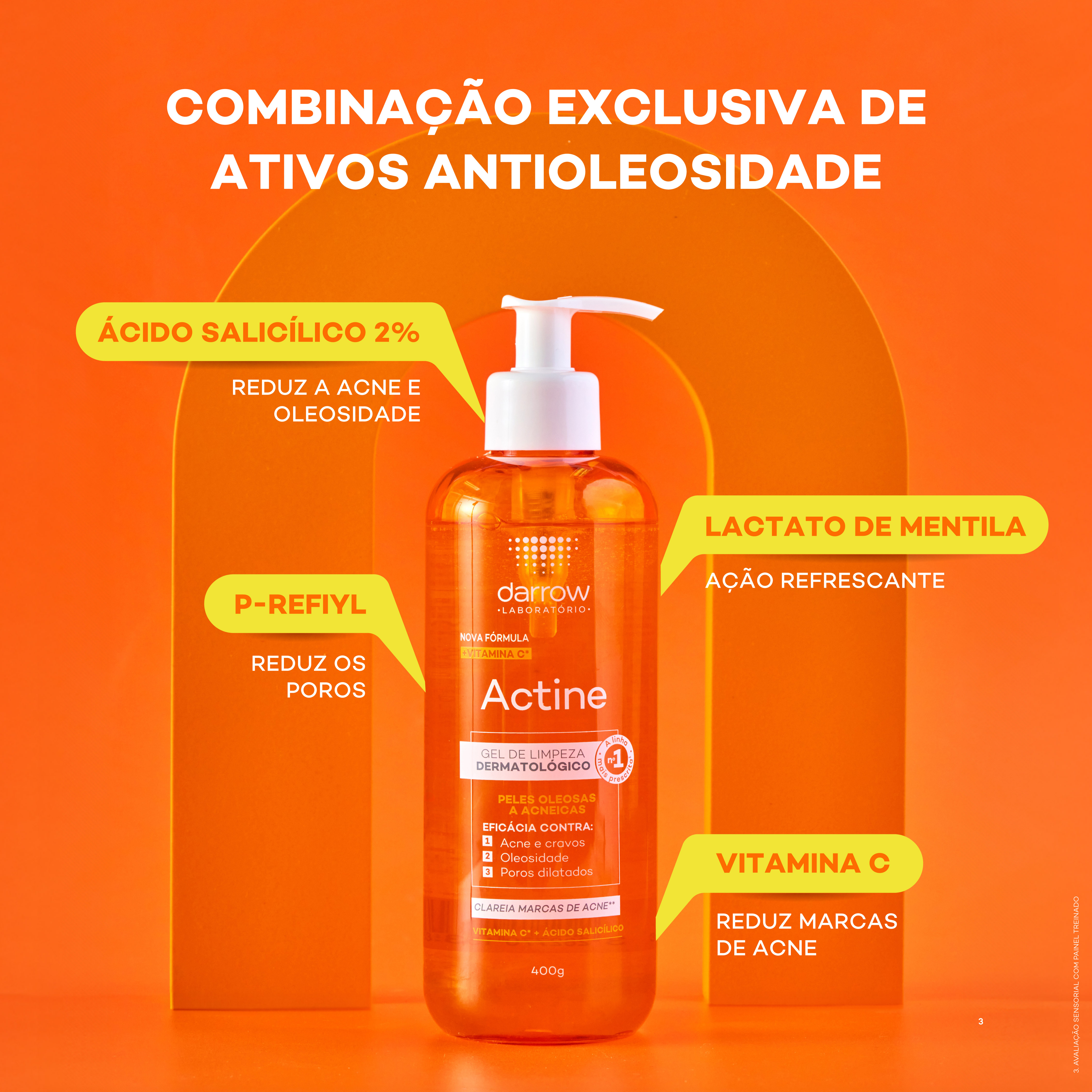 Gel de Limpeza Facial Darrow Actine Antioleosidade e Antiacne 140g — foto 6