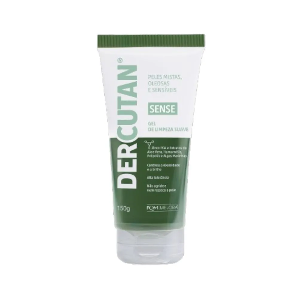 Gel de Limpeza Facial Dercutan Sense Suave 150g