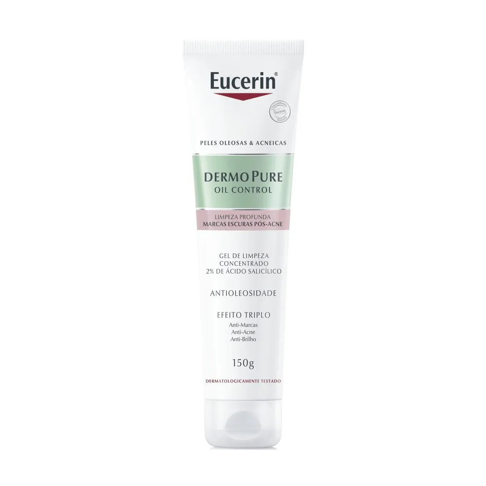 Gel de Limpeza Facial Eucerin DermoPure Oil Control Concentrado 150g
