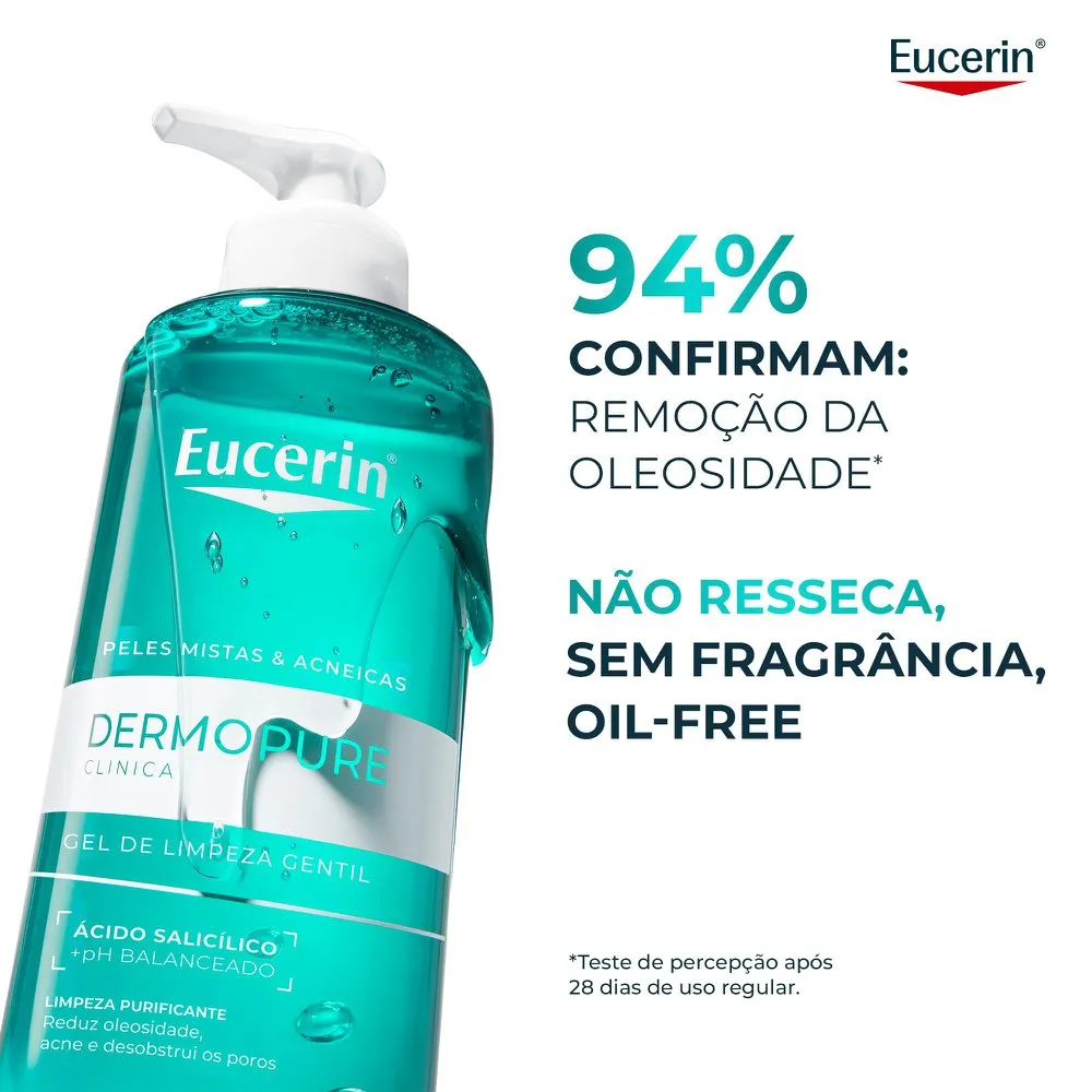 Gel de Limpeza Facial Eucerin DermoPure Oil Control Gentil 400g — foto 3