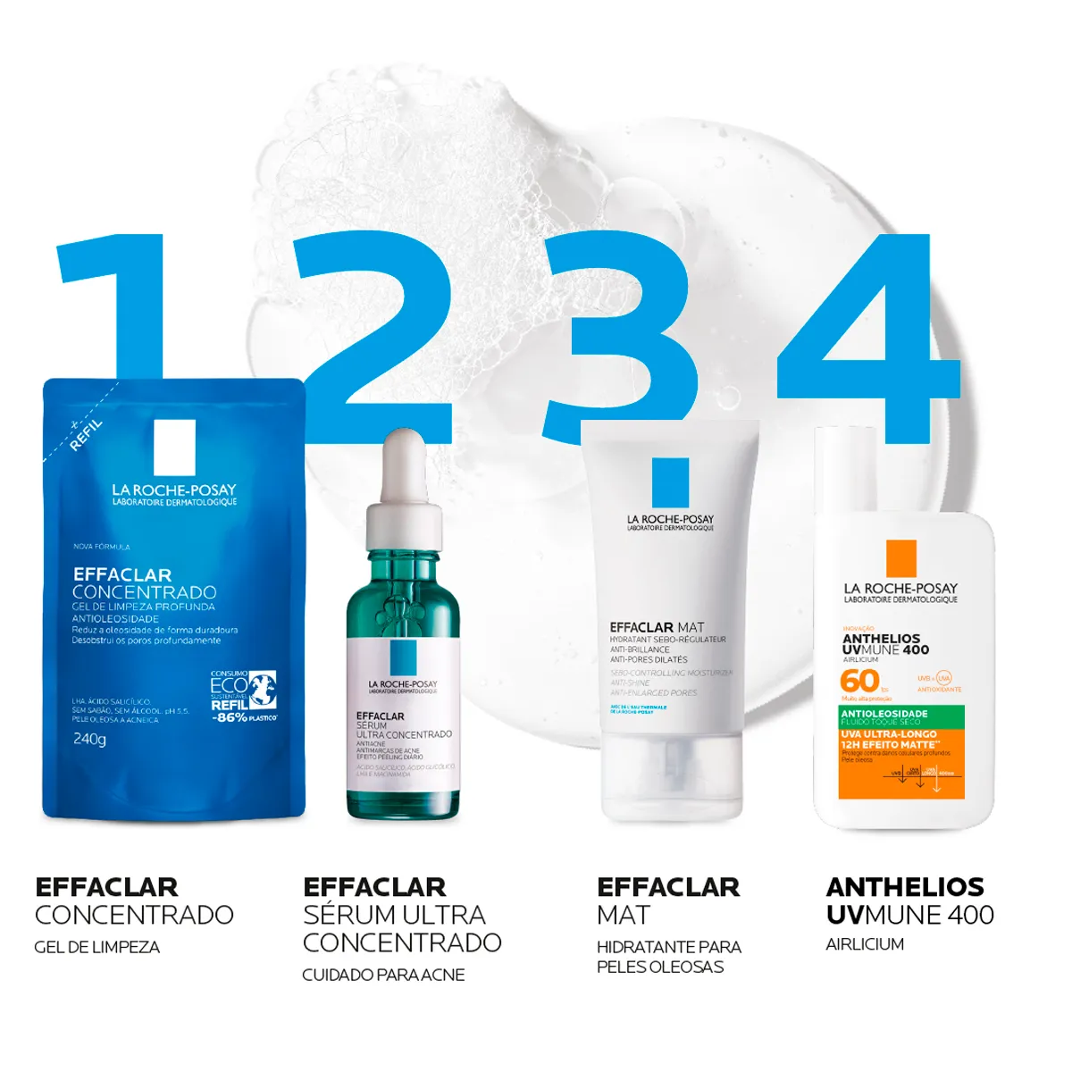 Gel de Limpeza Facial La Roche-Posay Effaclar Concentrado 240g — foto 4