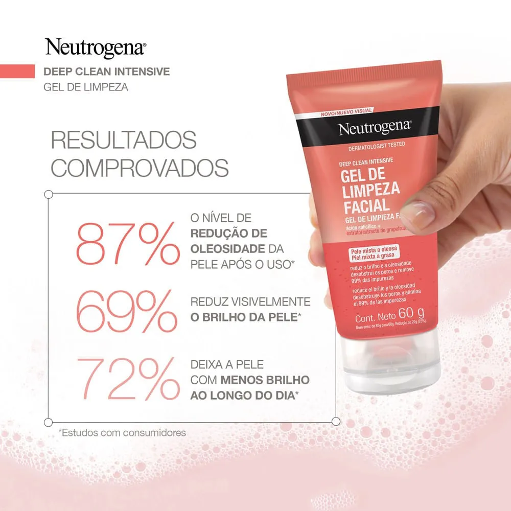 Gel de Limpeza Facial Neutrogena Deep Clean Grapefruit 60g — foto 2