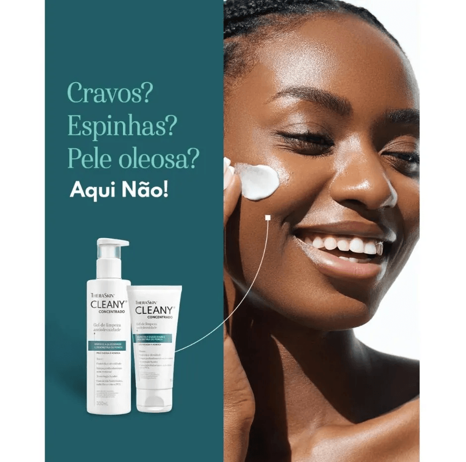 Gel de Limpeza Facial Theraskin Cleany Concentrado Antioleosidade 150ml — foto 3