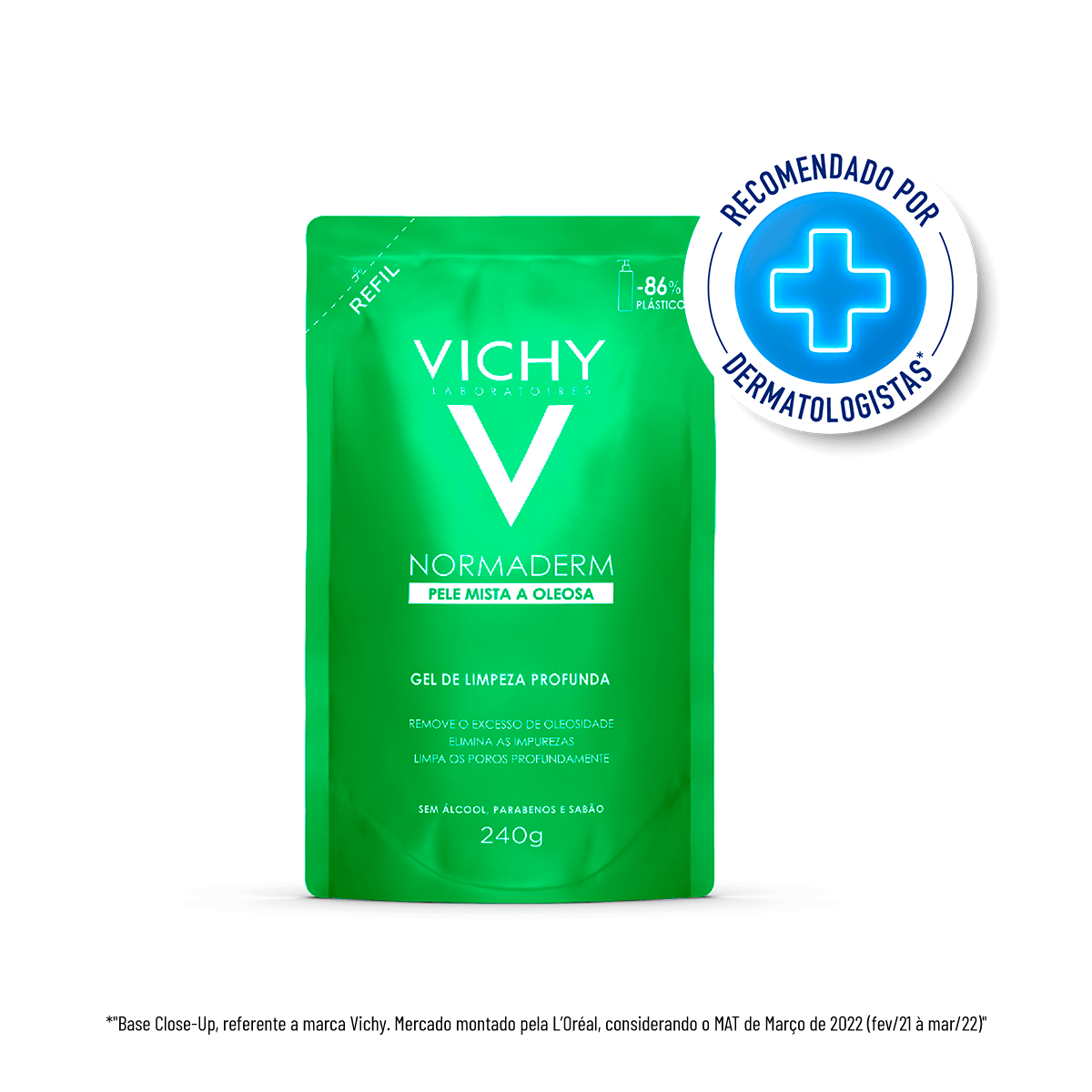 Gel de Limpeza Facial Vichy Normaderm Antioleosidade 240g — foto 2
