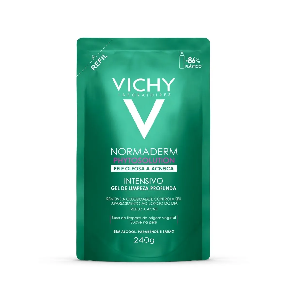 Gel de Limpeza Facial Vichy Normaderm Phytosolution Pele Oleosa e Acneica 240g