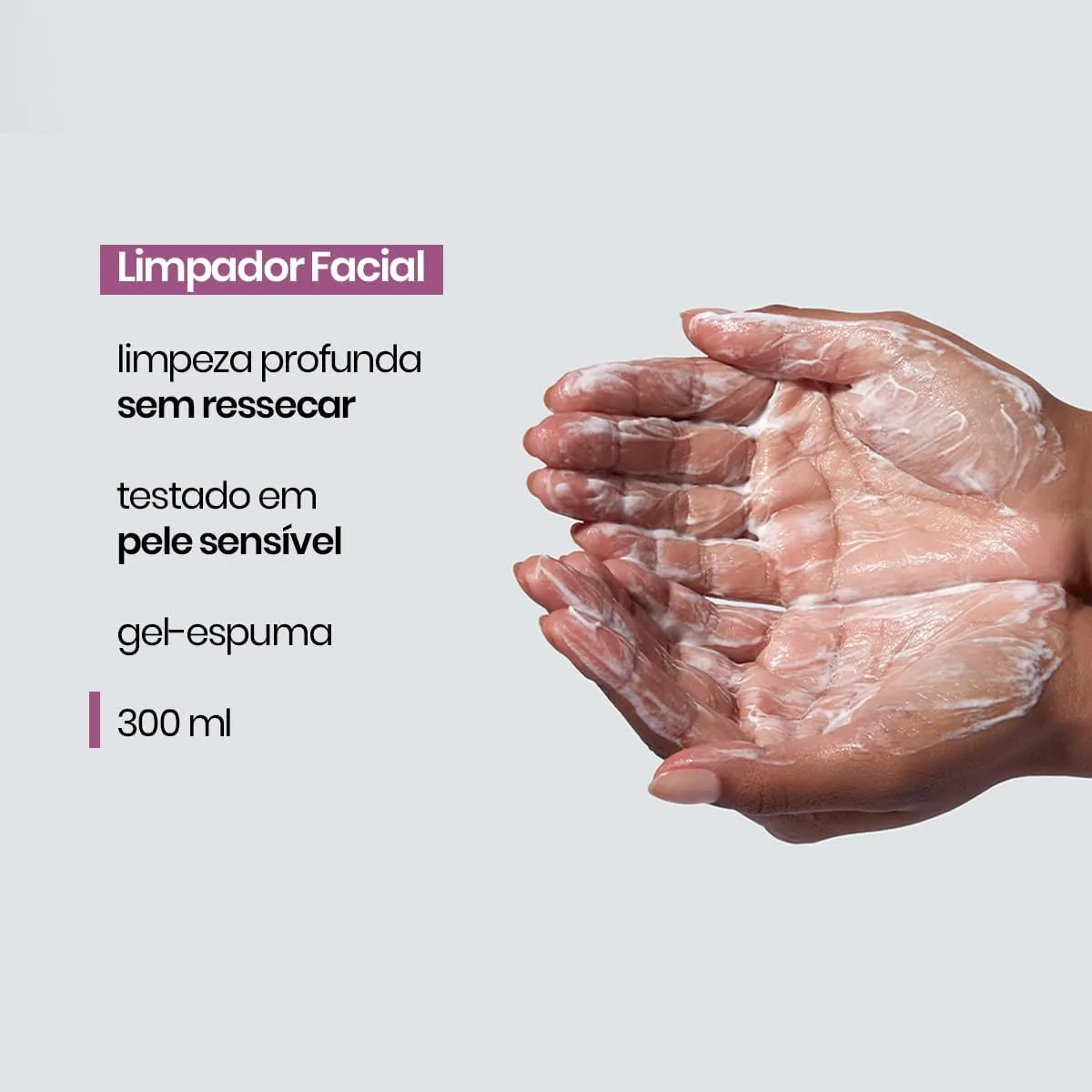 Gel de Limpeza Faciall Sallve com Niacinamida 300ml