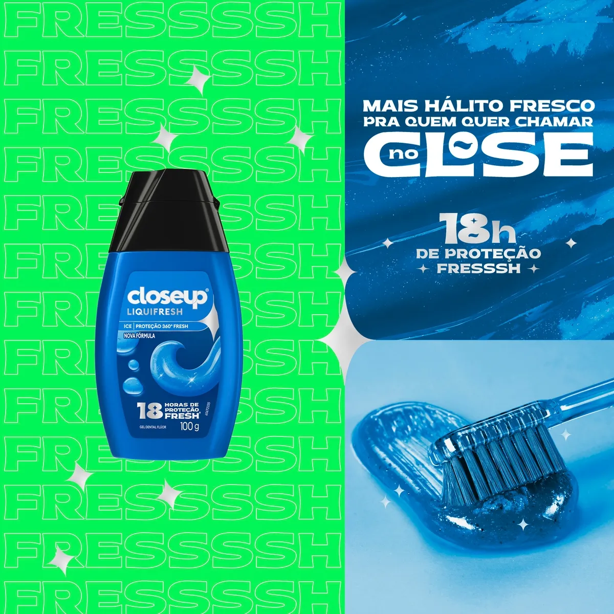 Gel Dental Closeup Liquifresh Sabor Ice 100g — foto 5