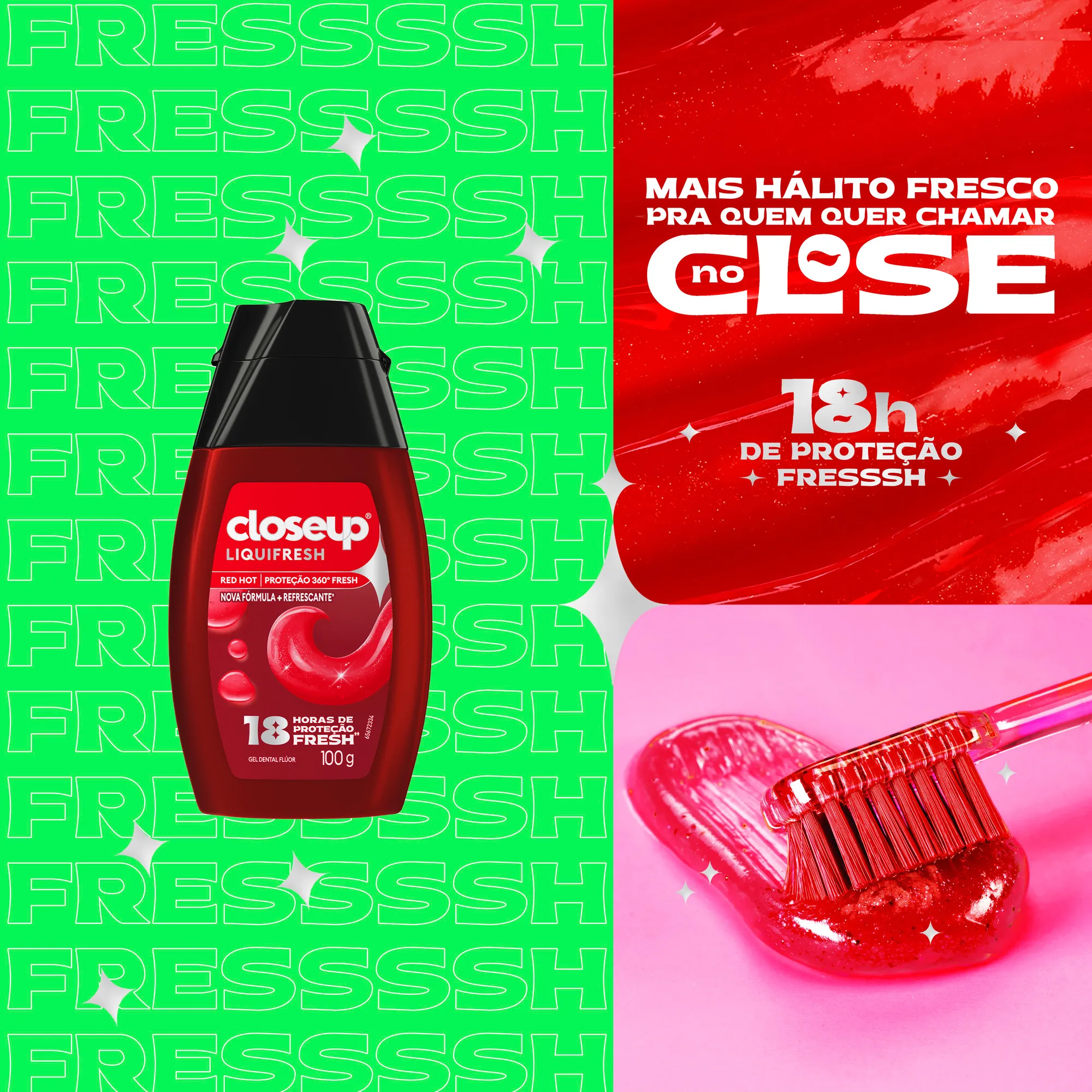 Gel Dental Closeup Liquifresh Sabor Red Hot 100g — foto 6