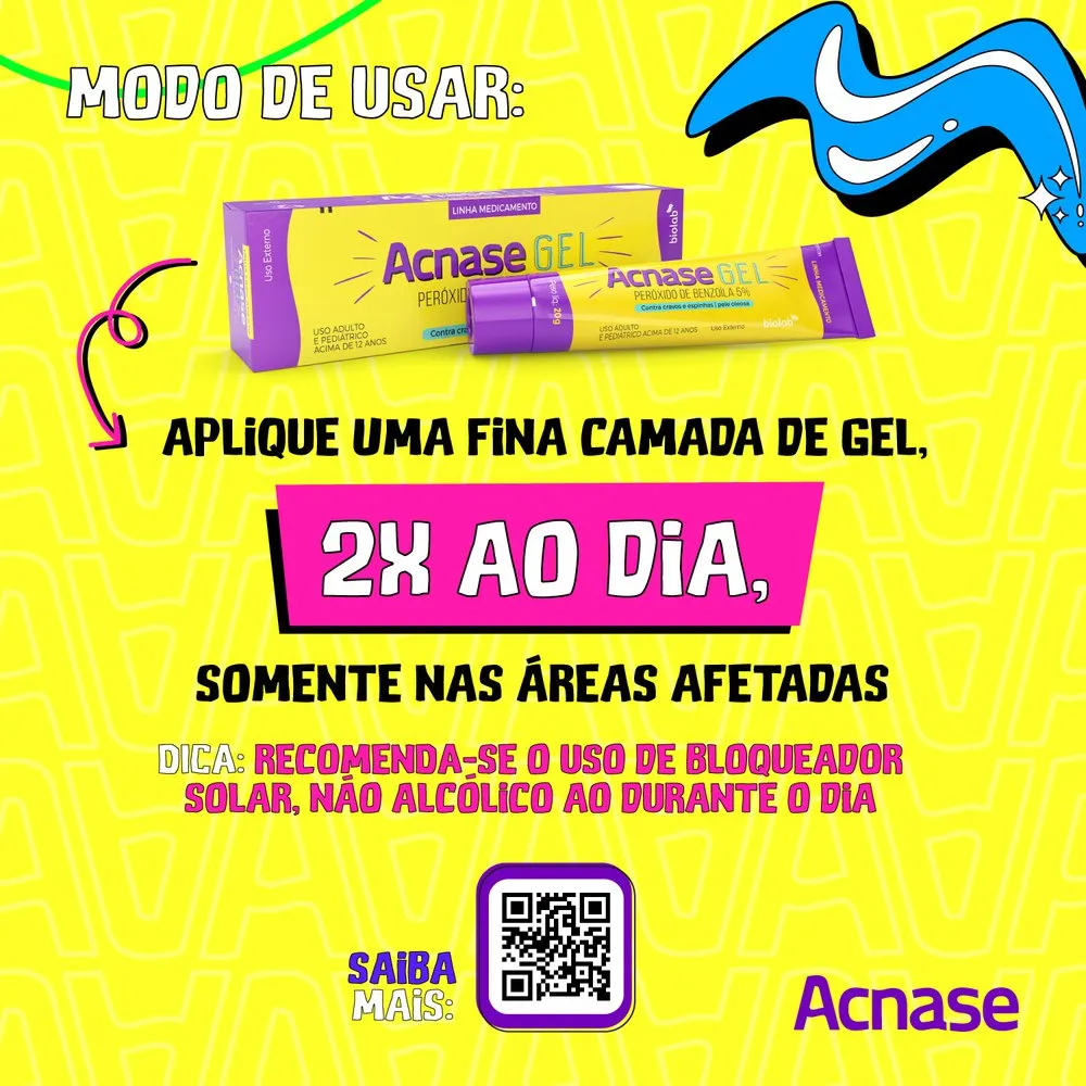 Gel Facial Acnase com Peróxido de Benzoíla 5% 20g — foto 4
