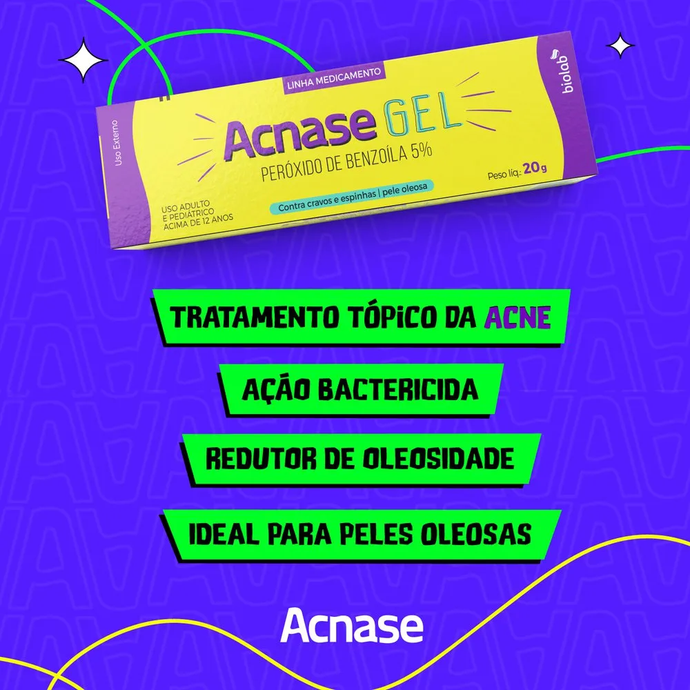 Gel Facial Acnase com Peróxido de Benzoíla 5% 20g — foto 3