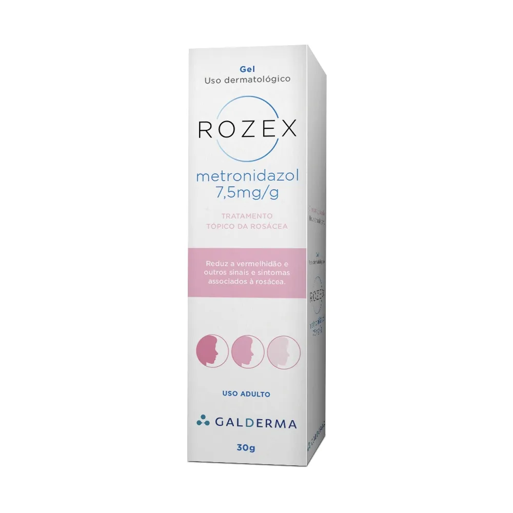 Gel Galderma Rozex com Metronidazol 7,5mg/g 30g
