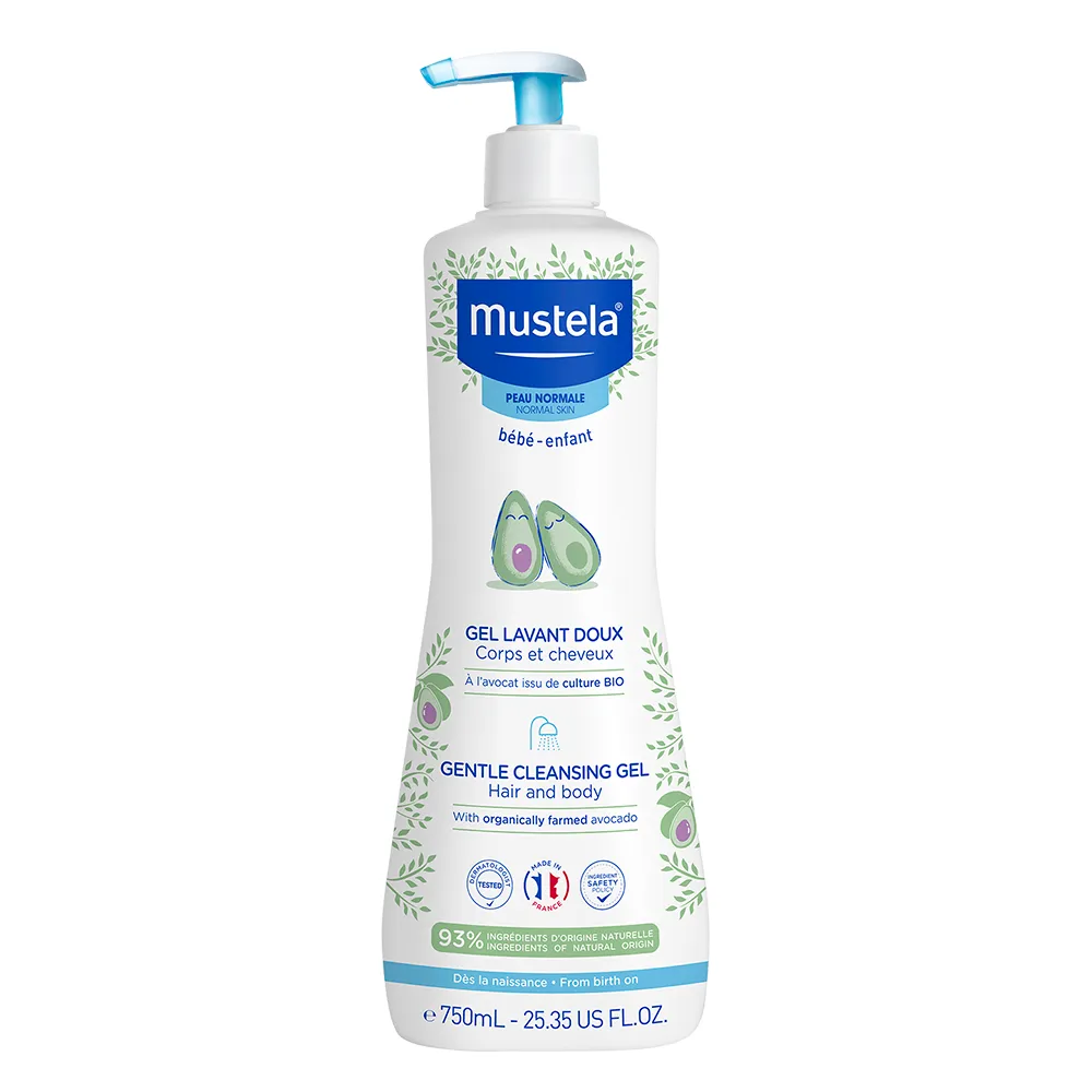 Gel Lavante Mustela Bebê Suave com Abacate Orgânico 750ml