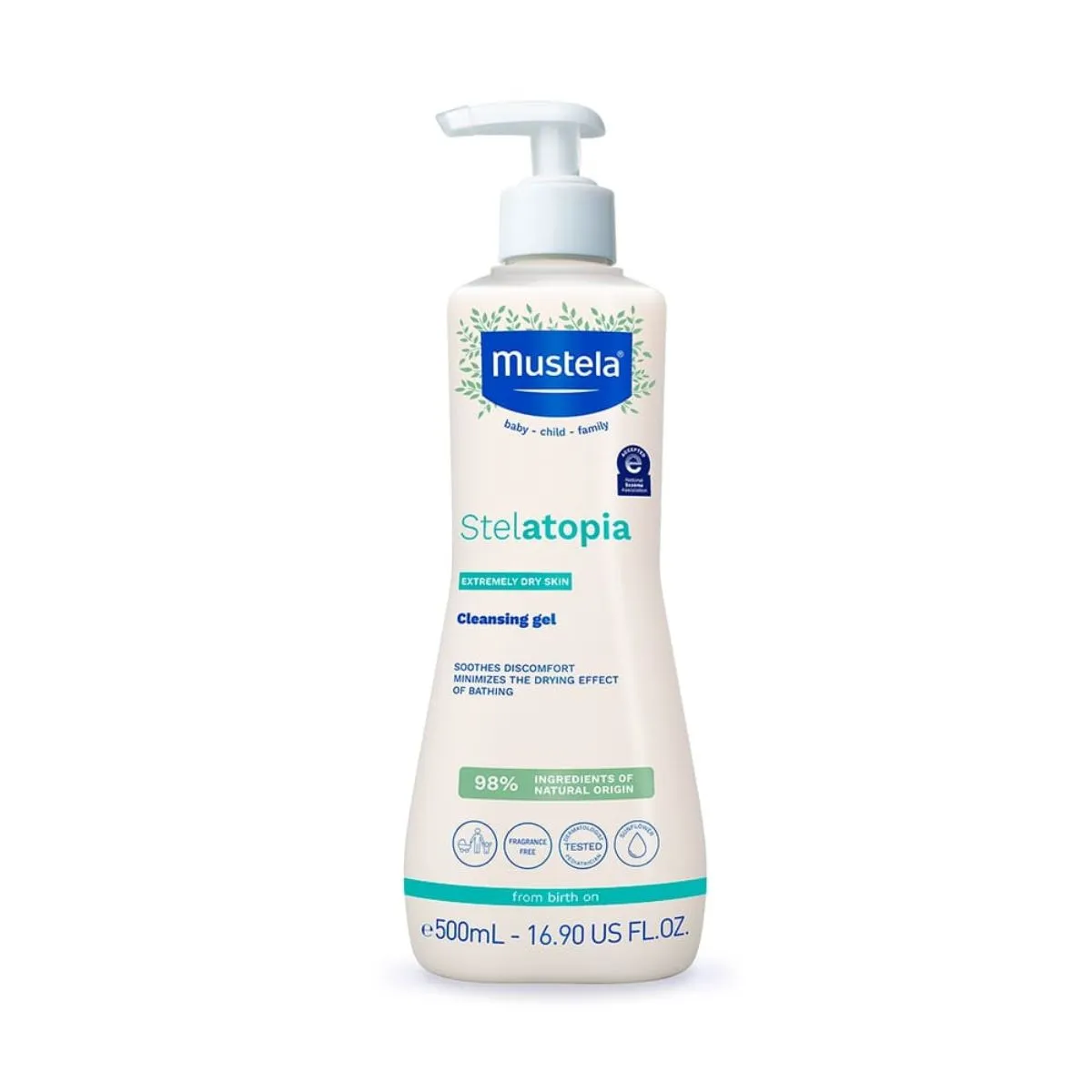 Gel Lavante Mustela Stelatopia Bebê Sem Fragrância 500ml