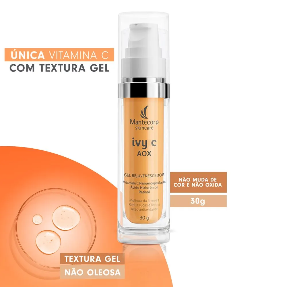 Gel Rejuvenecedor Facial Mantecorp Ivy C Aox 30g