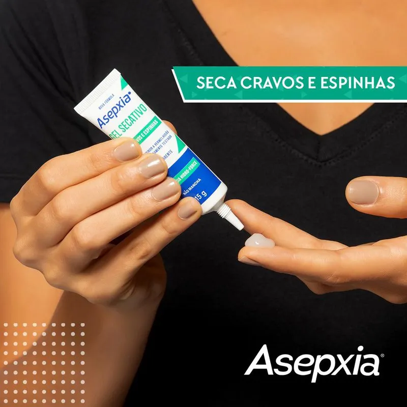 Gel Secativo Asepxia para Cravos e Espinhas 15g — foto 9