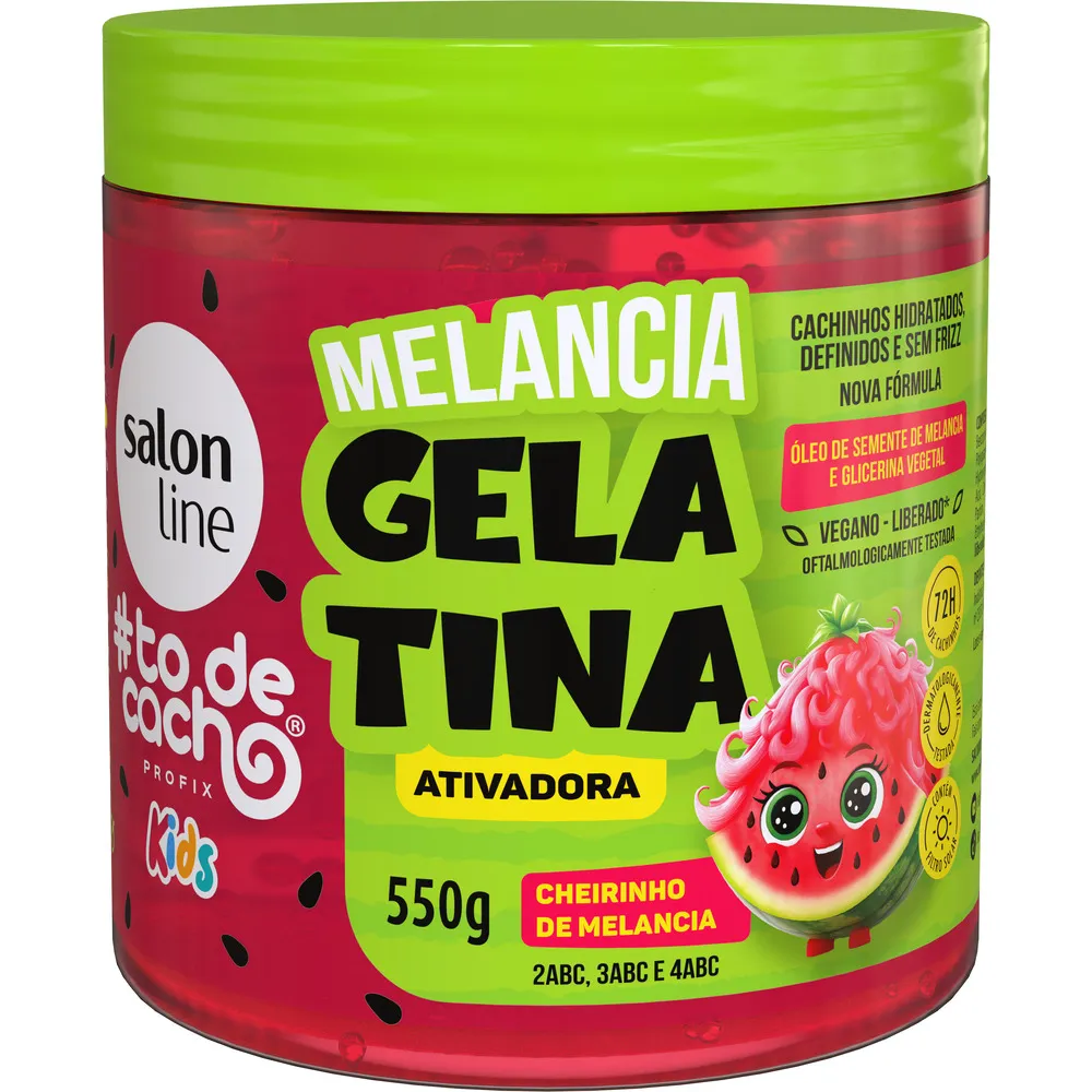 Gelatina Ativadora Salon Line Kids #ToDeCacho Melancia 550g