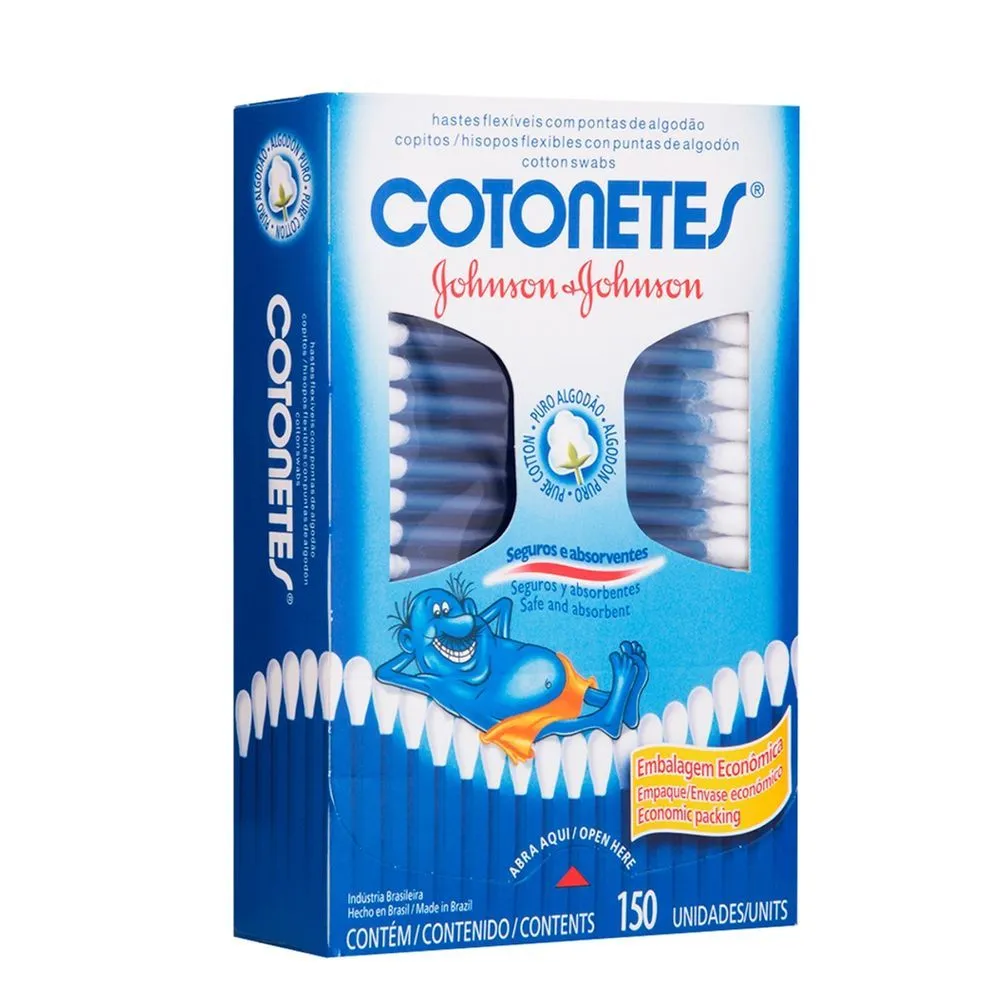 Hastes Flexíveis Cotonetes Johnson & Johnson 150 Unidades — foto 2