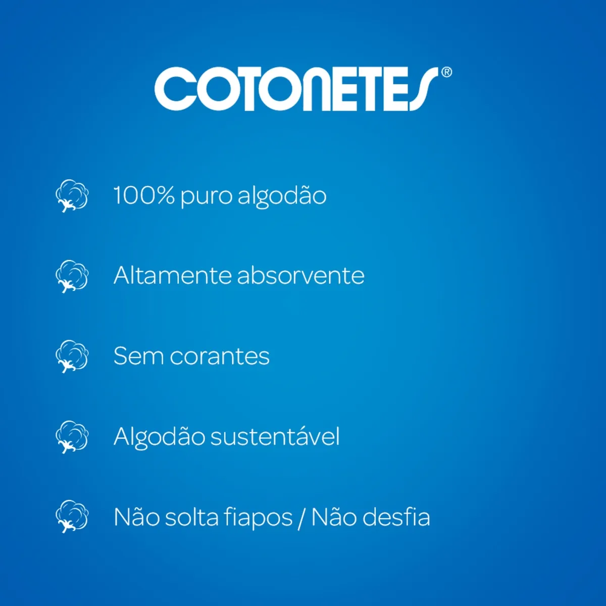 Hastes Flexíveis Cotonetes Johnson & Johnson 300 Unidades — foto 3