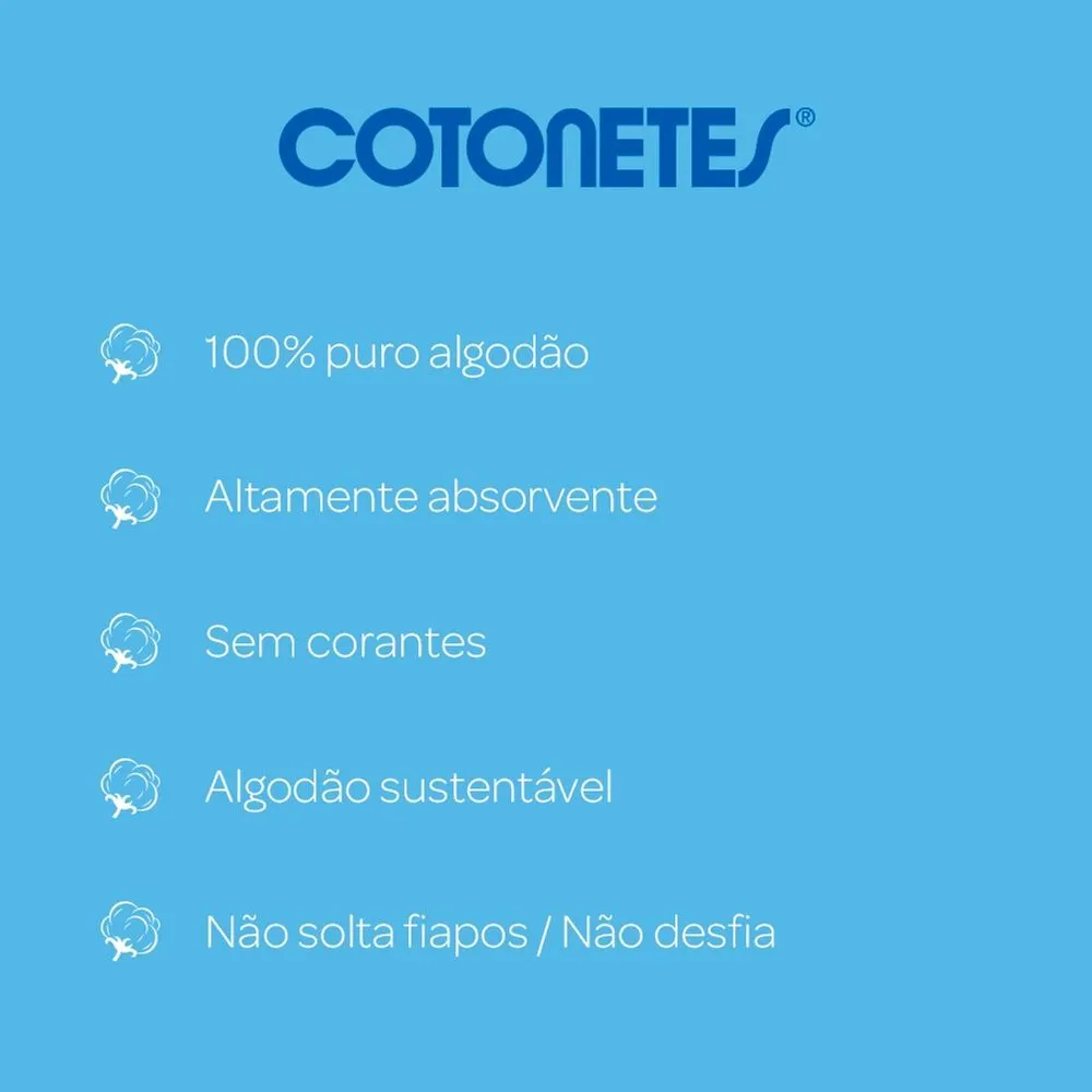 Hastes Flexíveis Cotonetes Johnson & Johnson 75 Unidades — foto 4