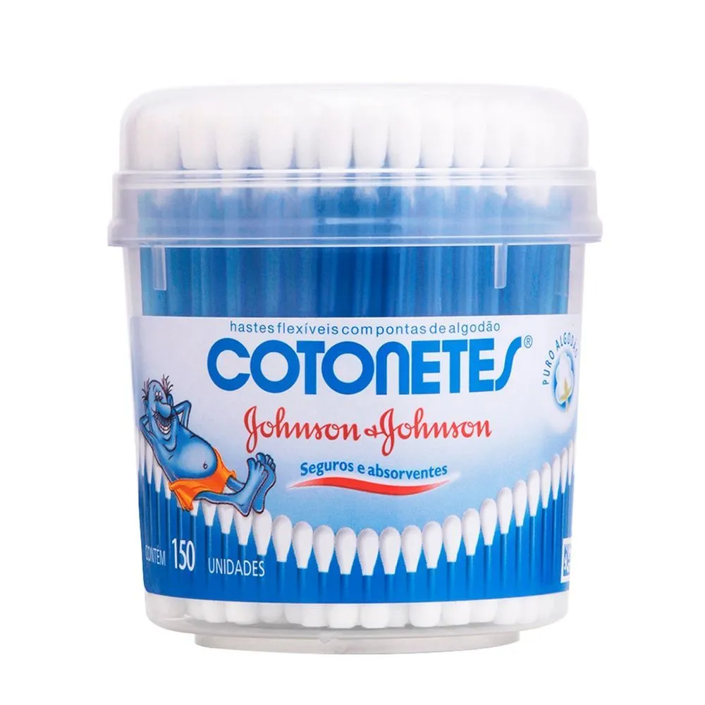 Hastes Flexíveis Cotonetes Johnson & Johnson Pote 150 Unidades — foto 2