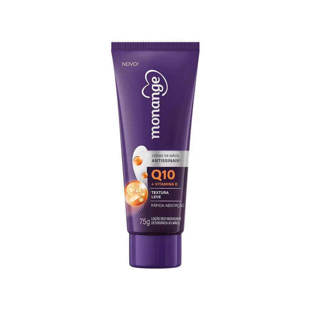 Hidratante de Mãos Monange Antissinais Q10 com Vitamina E 75g