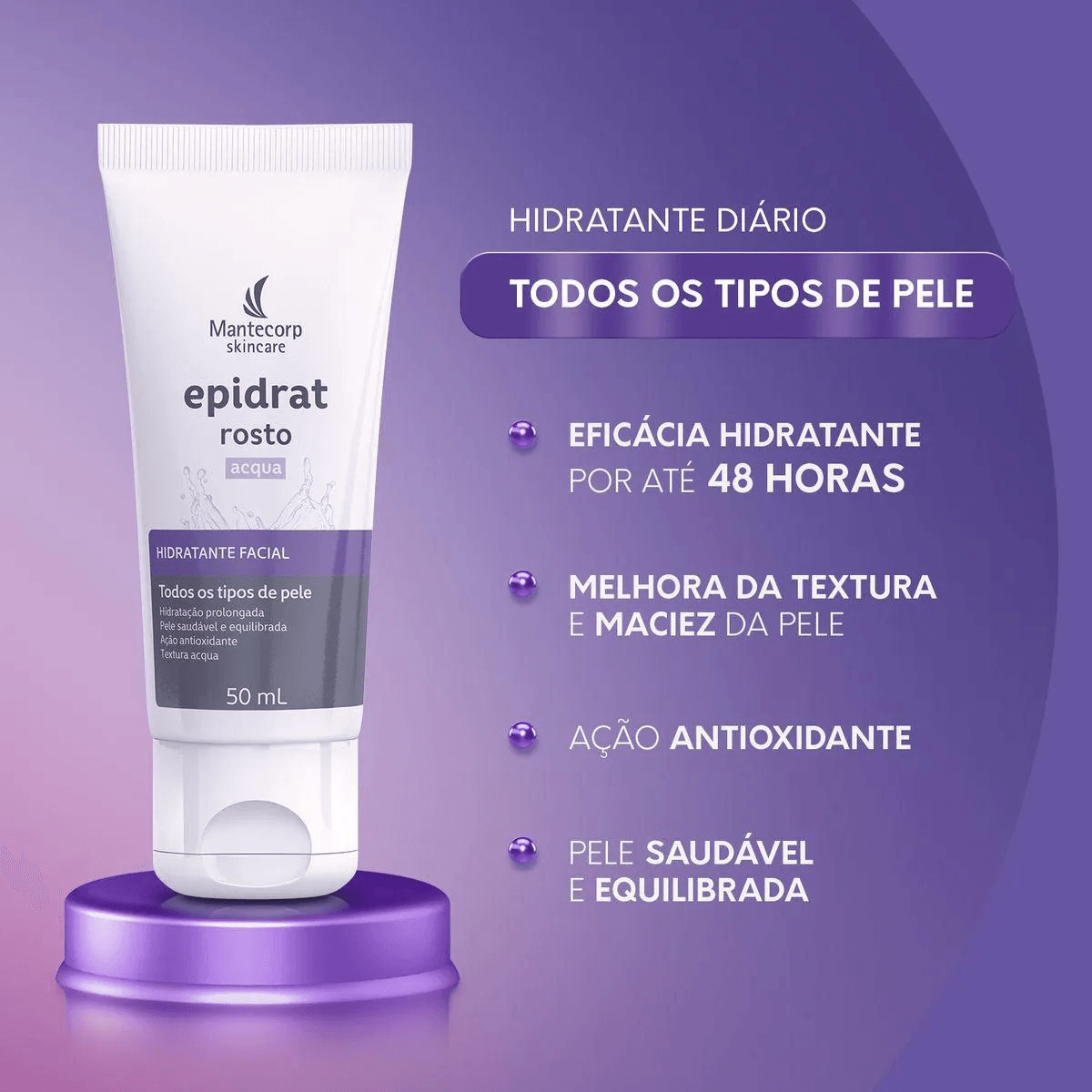 Hidratante Facial Epidrat Rosto Acqua 50ml — foto 2