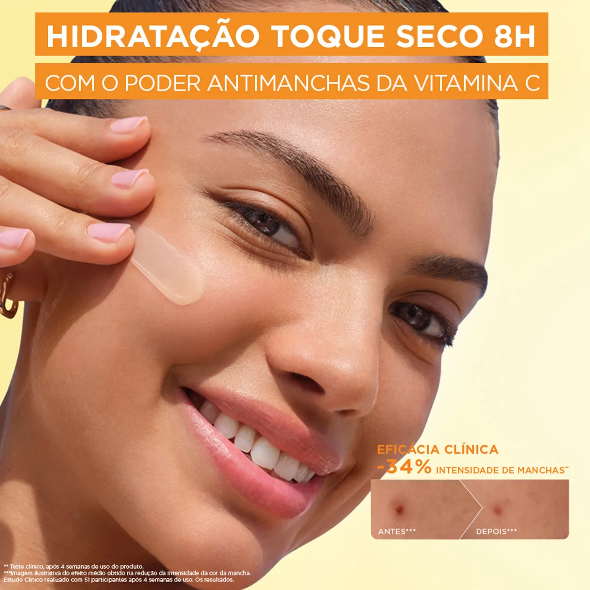 Hidratante Facial Garnier Vitamina C Antimanchas Toque Seco 85g — foto 8