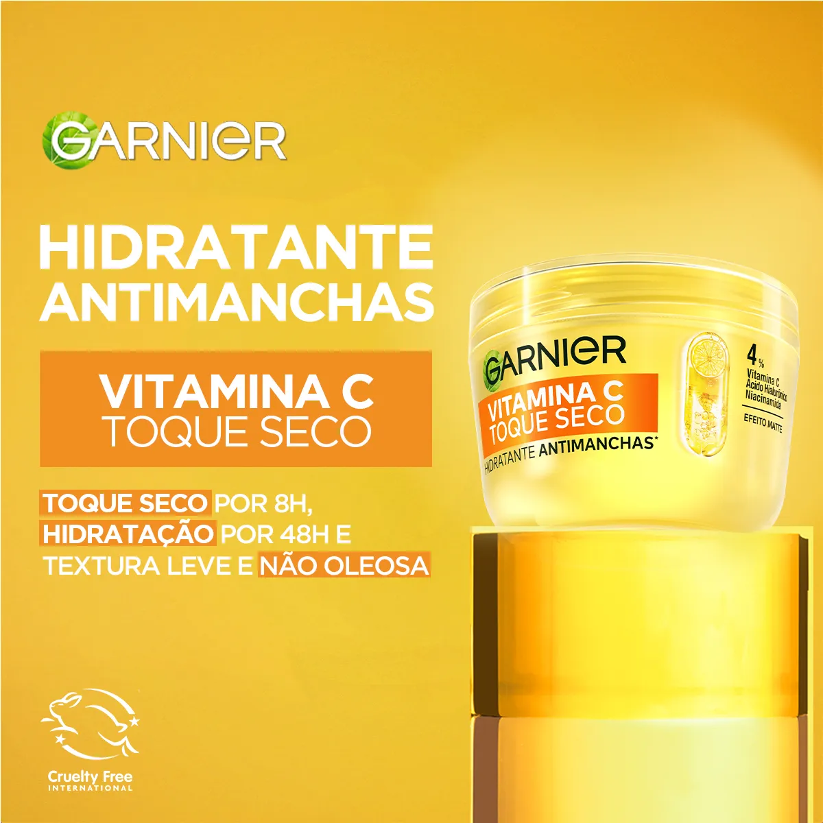Hidratante Facial Garnier Vitamina C Antimanchas Toque Seco 85g — foto 3
