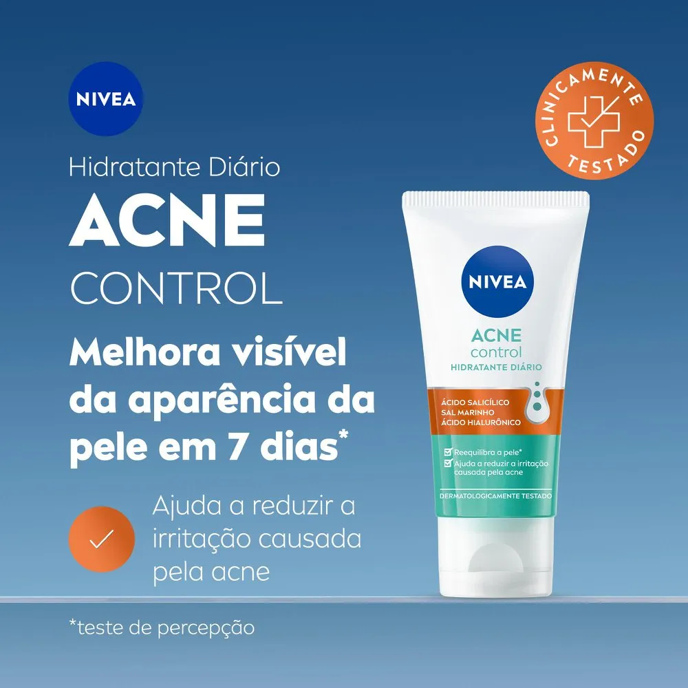 Hidratante Facial Nivea Acne Control Antioleosidade 50ml — foto 2