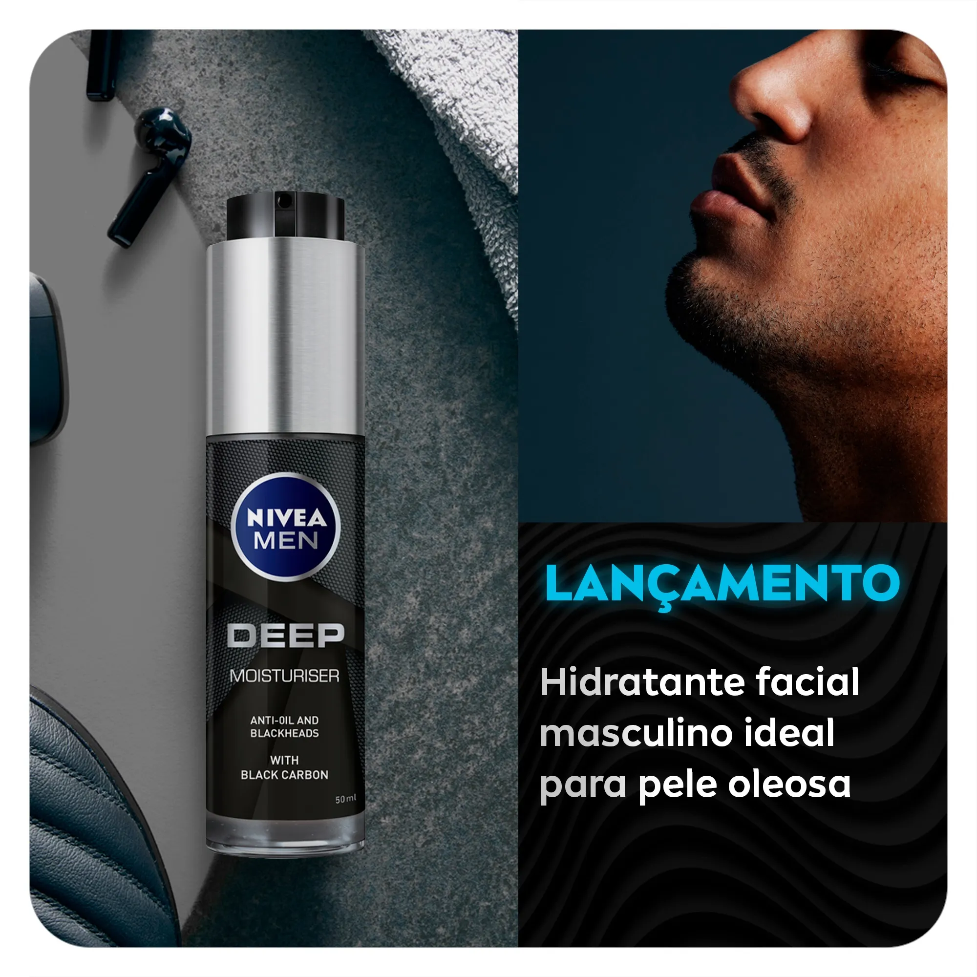 Hidratante Facial Nivea Men Deep Moisturiser 50ml — foto 4