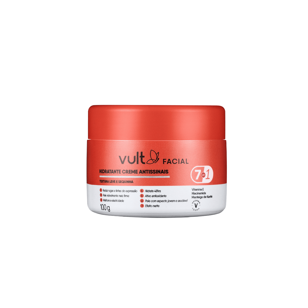 Hidratante Facial Vult Antissinais 7 em 1 100g
