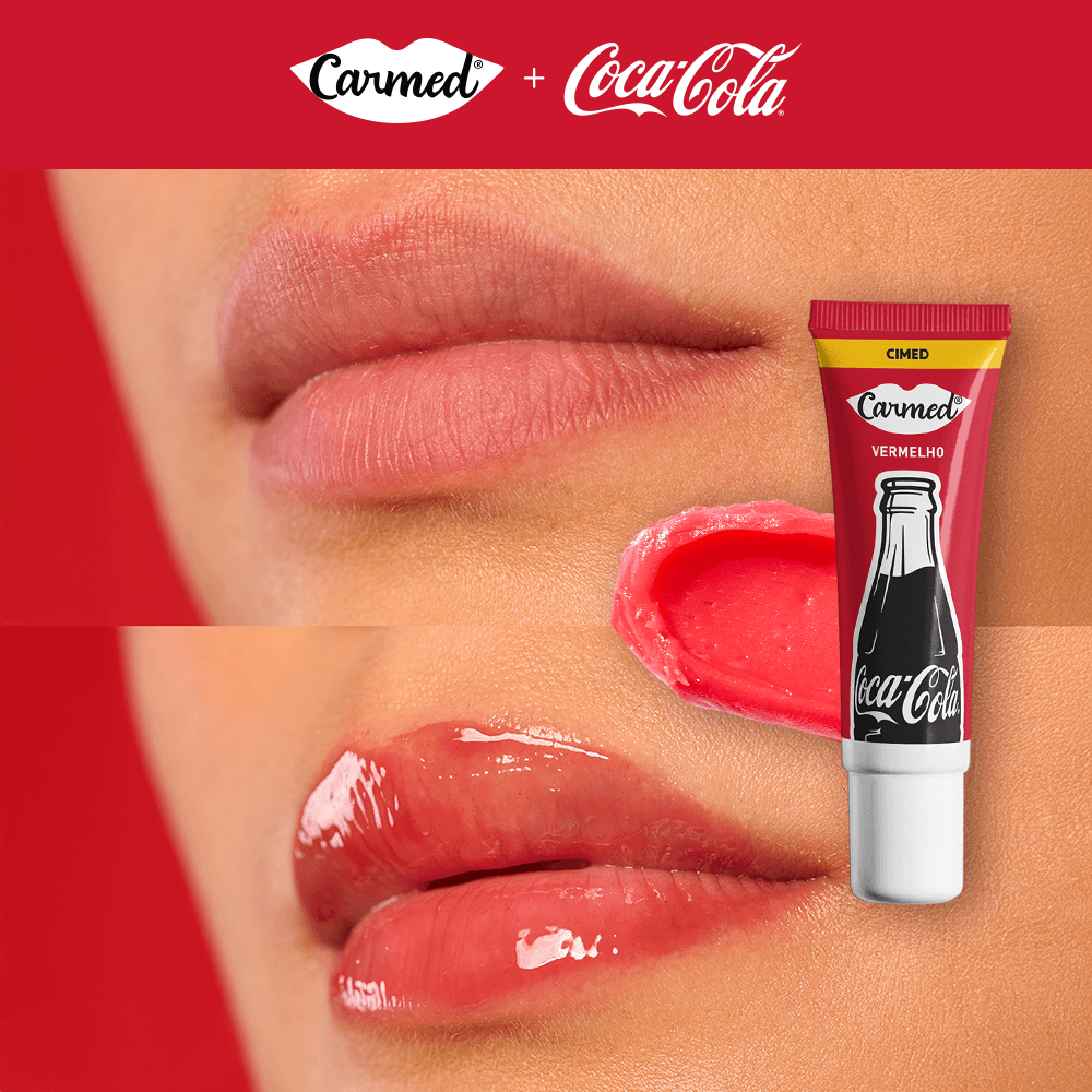 Hidratante Labial Carmed Coca Cola Vermelho 10g — foto 4