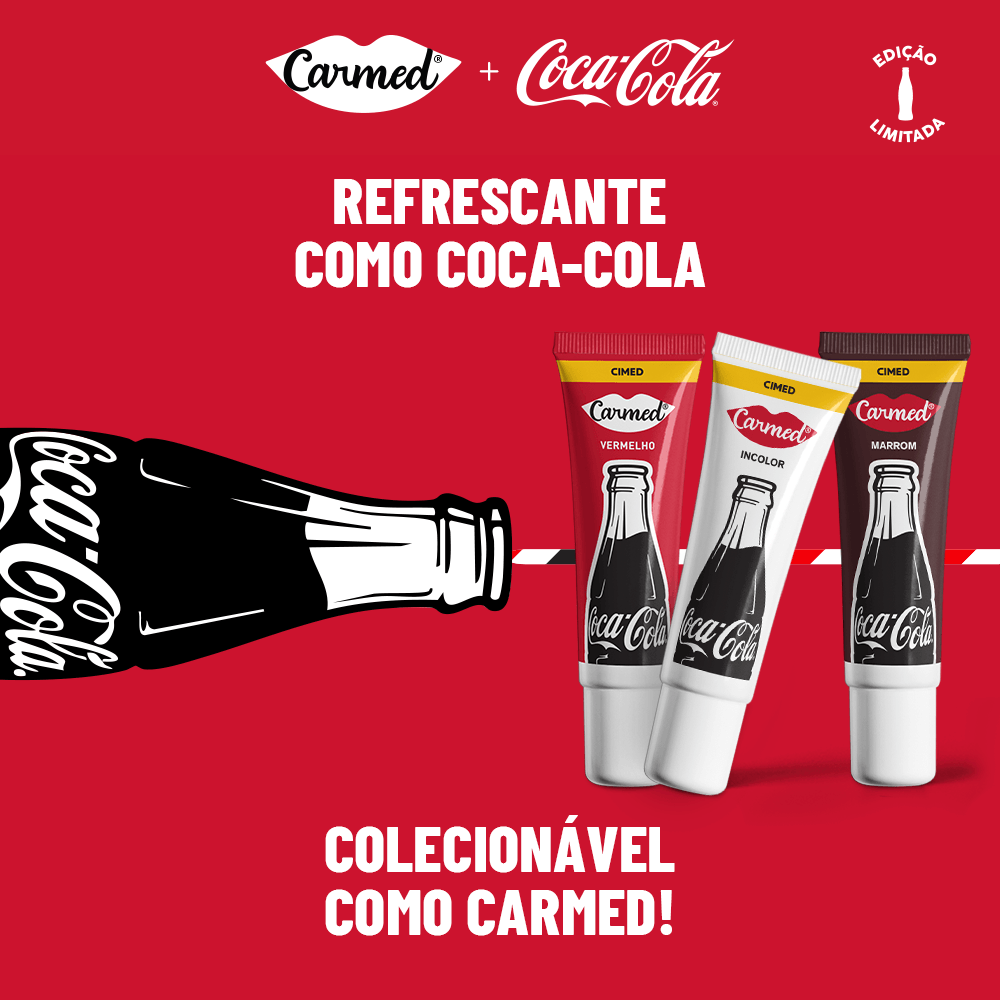 Hidratante Labial Carmed Coca Cola Vermelho 10g — foto 7