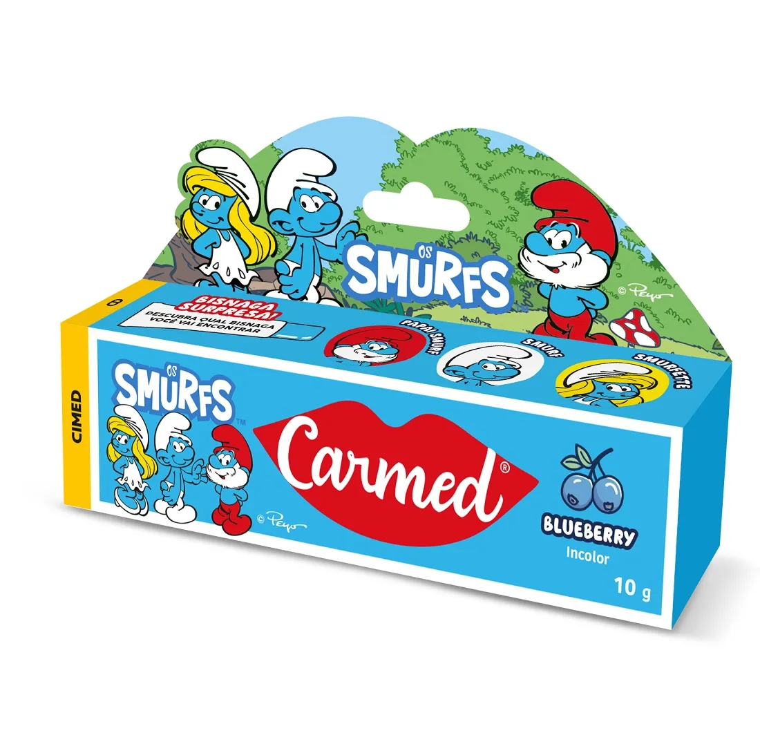 Hidratante Labial Carmed Smurfs 10g