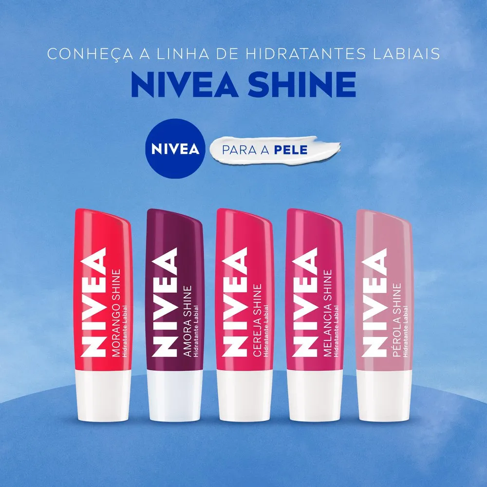 Hidratante Labial Nivea Amora Shine 4,8g — foto 9