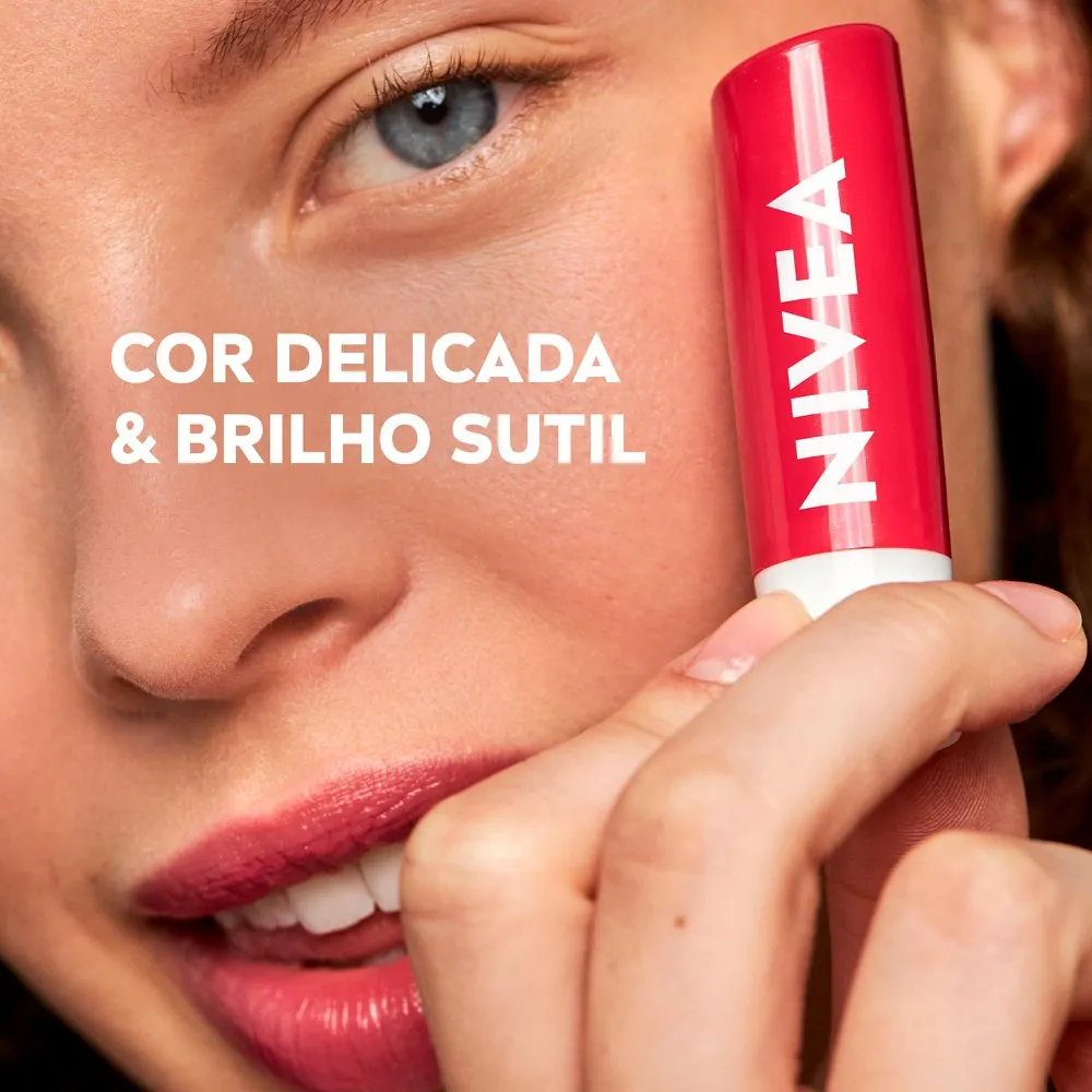 Hidratante Labial Nivea Cereja Shine 4,8g — foto 3