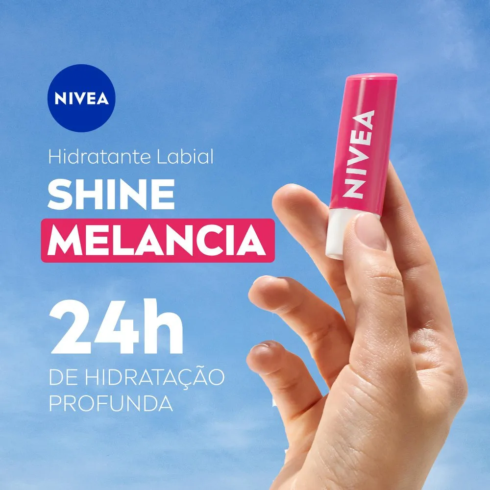 Hidratante Labial Nivea Melancia Shine 4,8g — foto 2