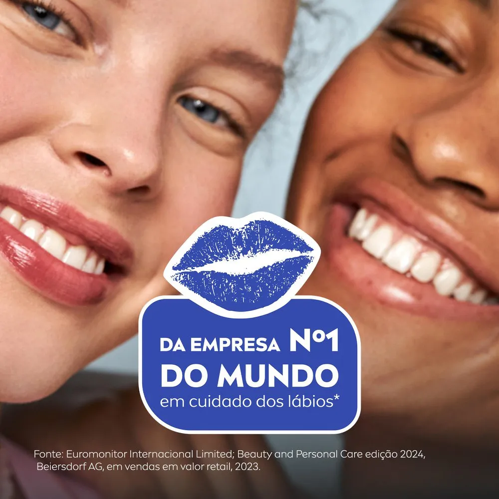 Hidratante Labial Nivea Morango Shine 4,8g — foto 7
