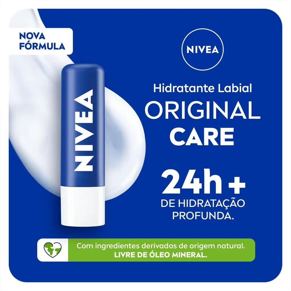 Hidratante Labial Nivea Original Care 4,8g — foto 2